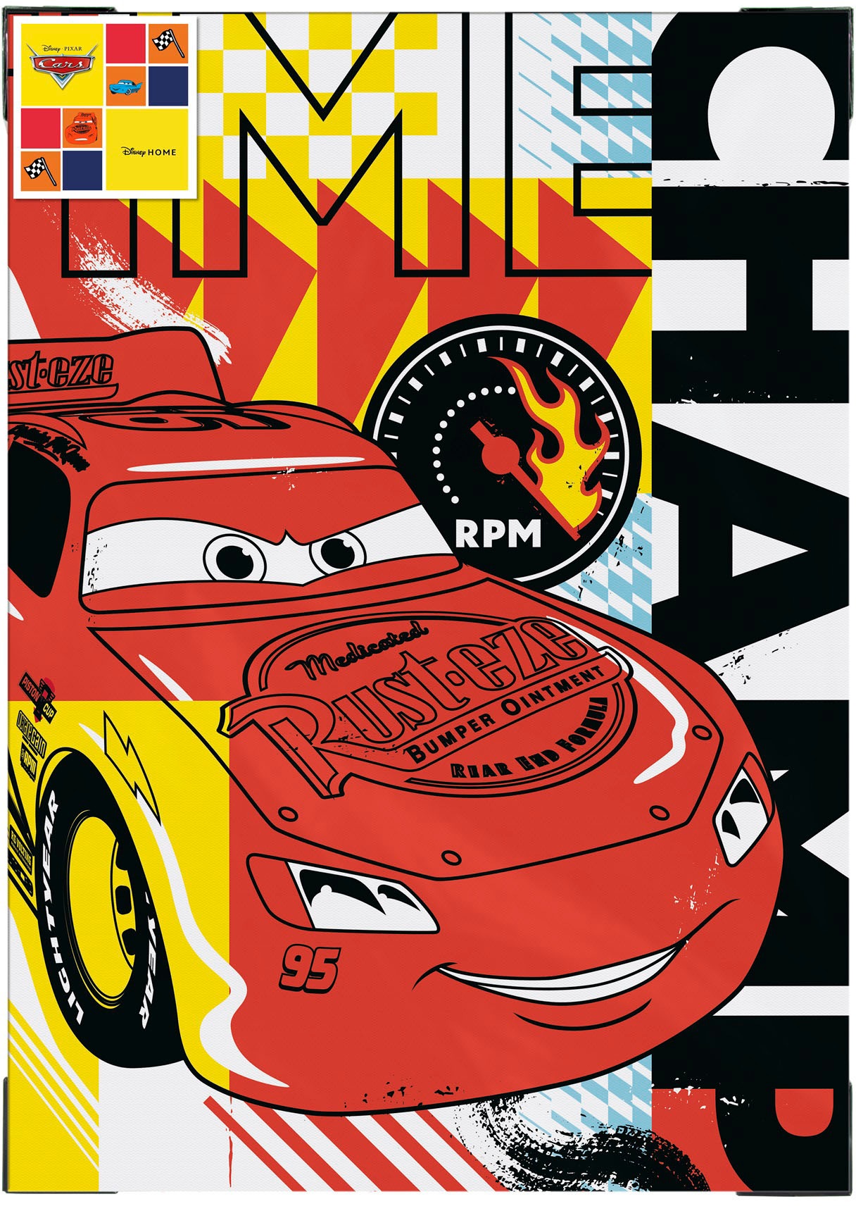Disney Cars Leinwandbild »Cars Time Champ«, (1 St.), 50x70cm