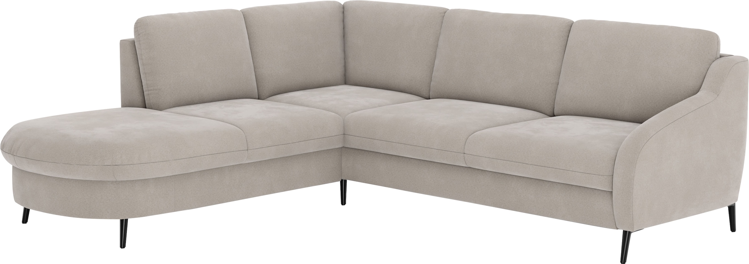 sit&more Ecksofa »Soul L-Form«, wahlweise mit Bettfunktion und Bettkasten oder Schubkasten