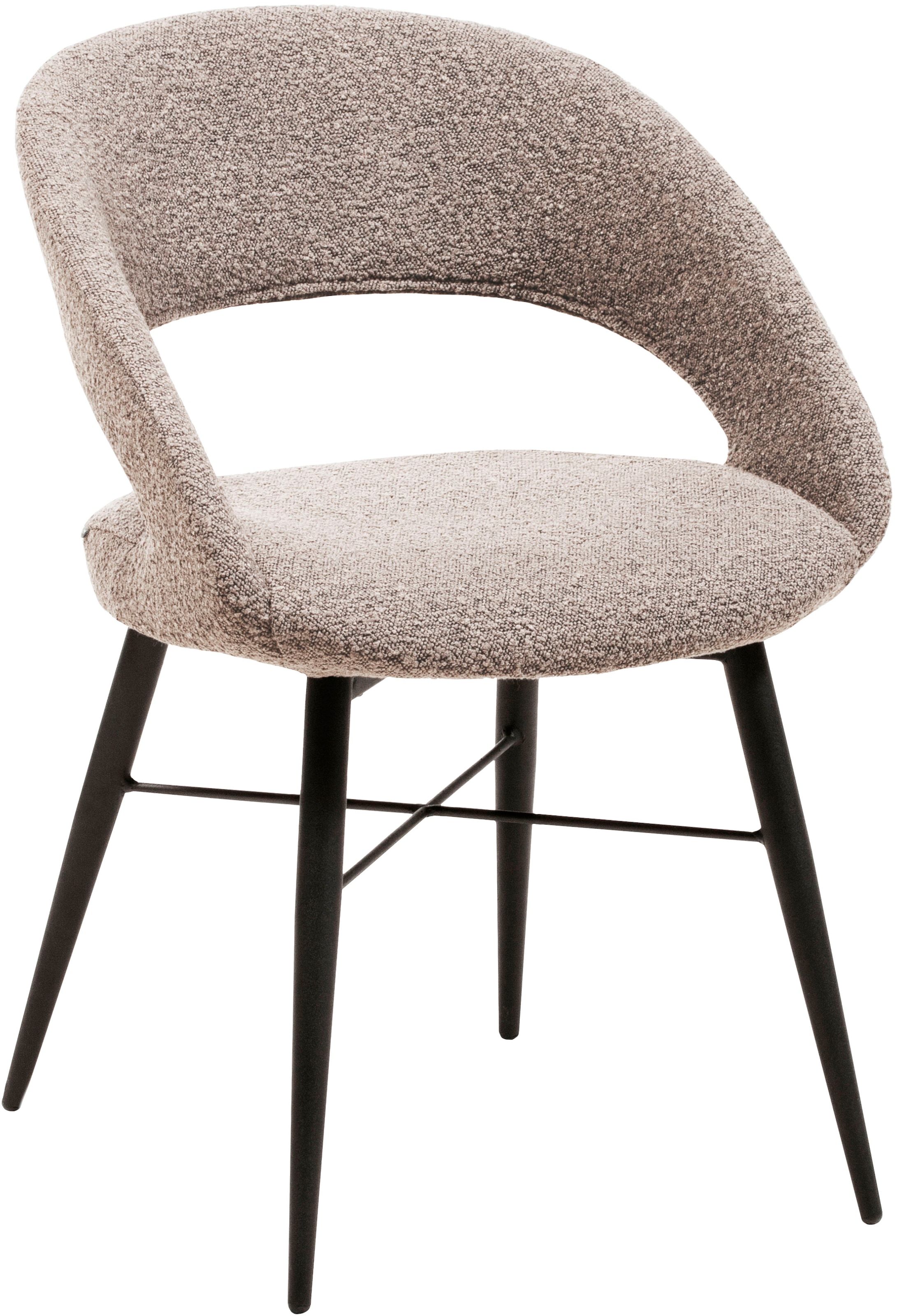 OMG Design Esszimmerstuhl »Marley« (Set) 1 Stk.mit modernem Cut-Out, Bouclé günstig online kaufen