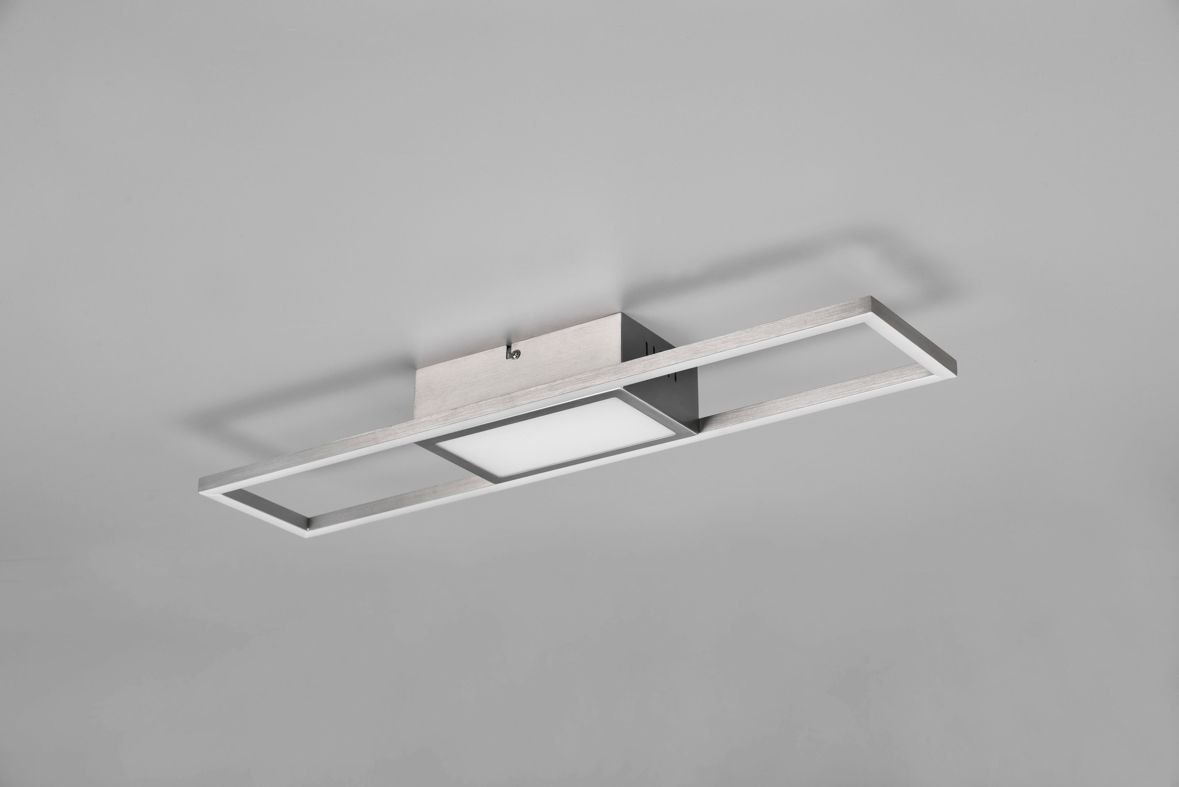 REALITY Leuchten LED Deckenleuchte »Rigido«, 1 flammig, Leuchtmittel LED-Board | LED fest integriert, Deckenlampe mit Fernbedienung dimmbar Lichtfarbe einstellbar Memory