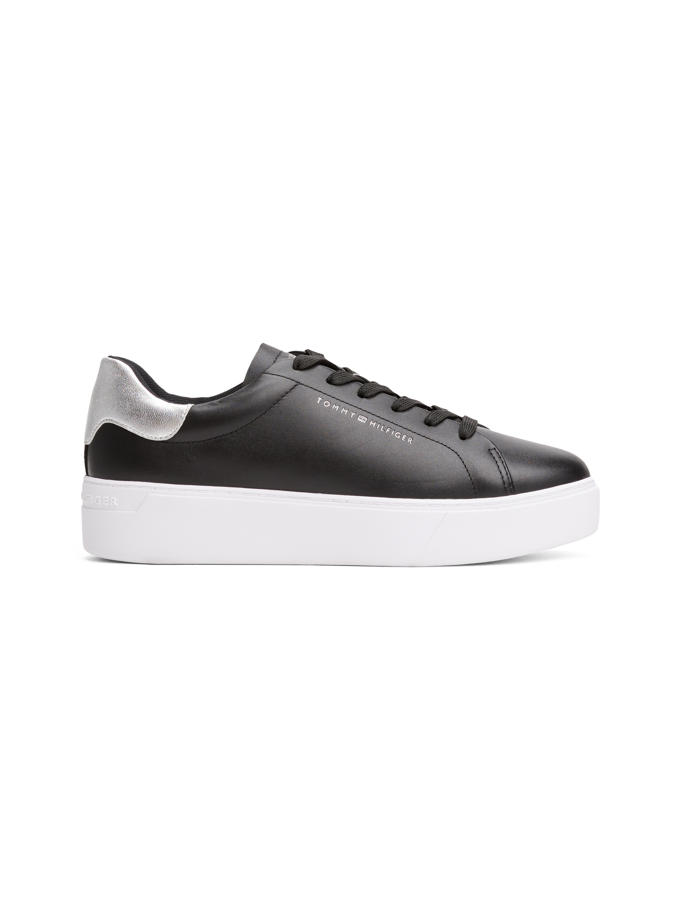 Tommy Hilfiger Plateausneaker »ESSENTIAL PLATFORM COURT SNEAKER«, Freizeitschuh, Halbschuh, Schnürschuh mit gepolstertem Schaftrand
