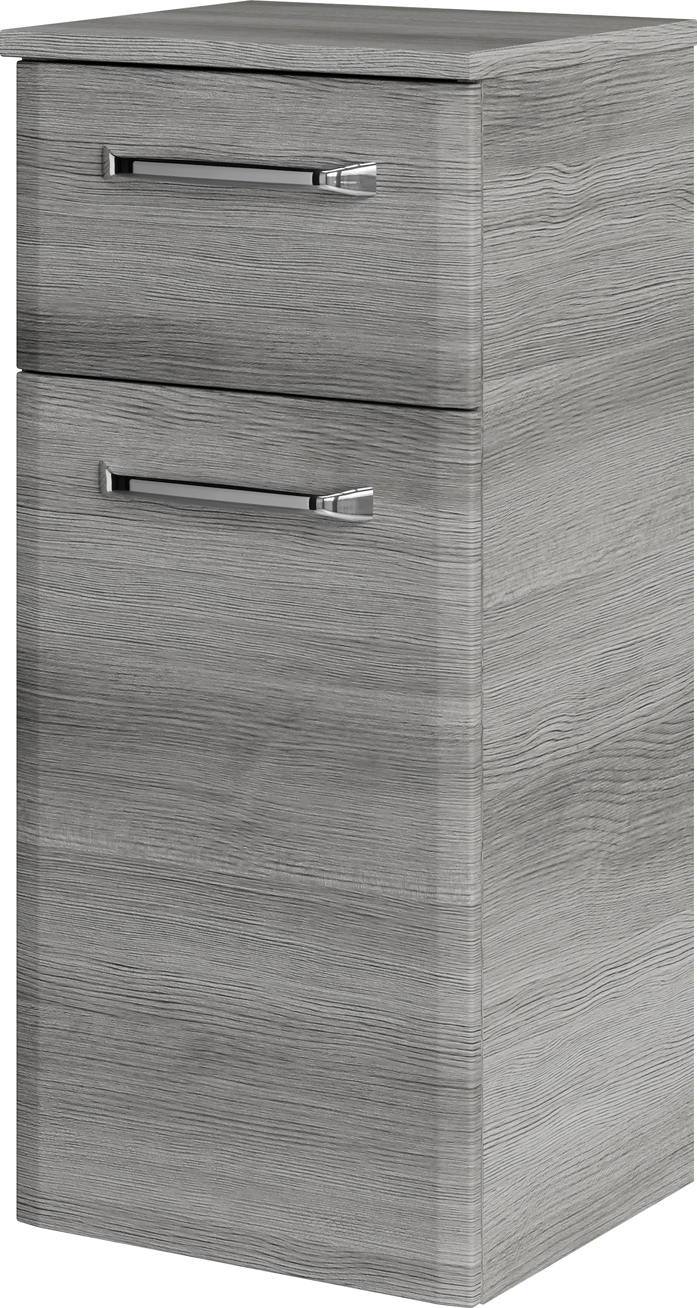 Saphir Badmöbel-Set »Quickset 4-teilig, Glaswaschtisch und LED-Spiegelschrank«, (5 St.), Unterschrank, Hängeschrank, inkl. Türdämpfer, 7 Türen, 1 Klappe