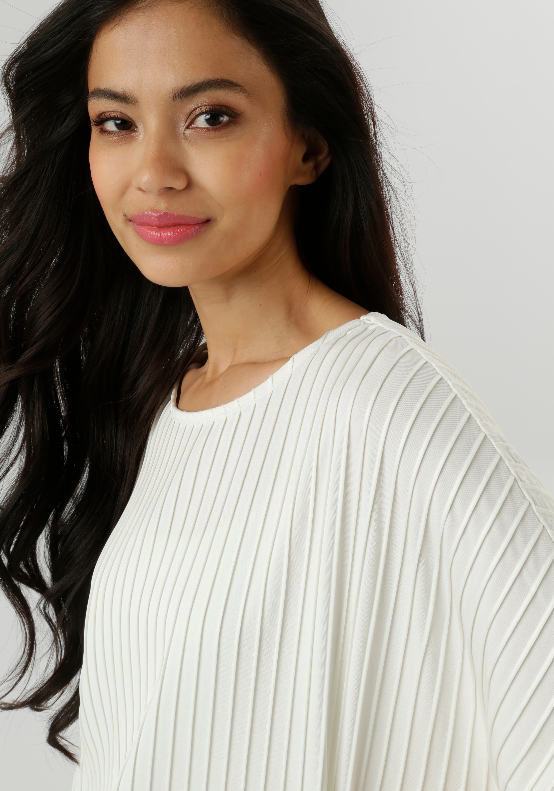 Aniston SELECTED Fledermausshirt mit moderner Oberflächenstruktur - NEUE KOLLEKTION