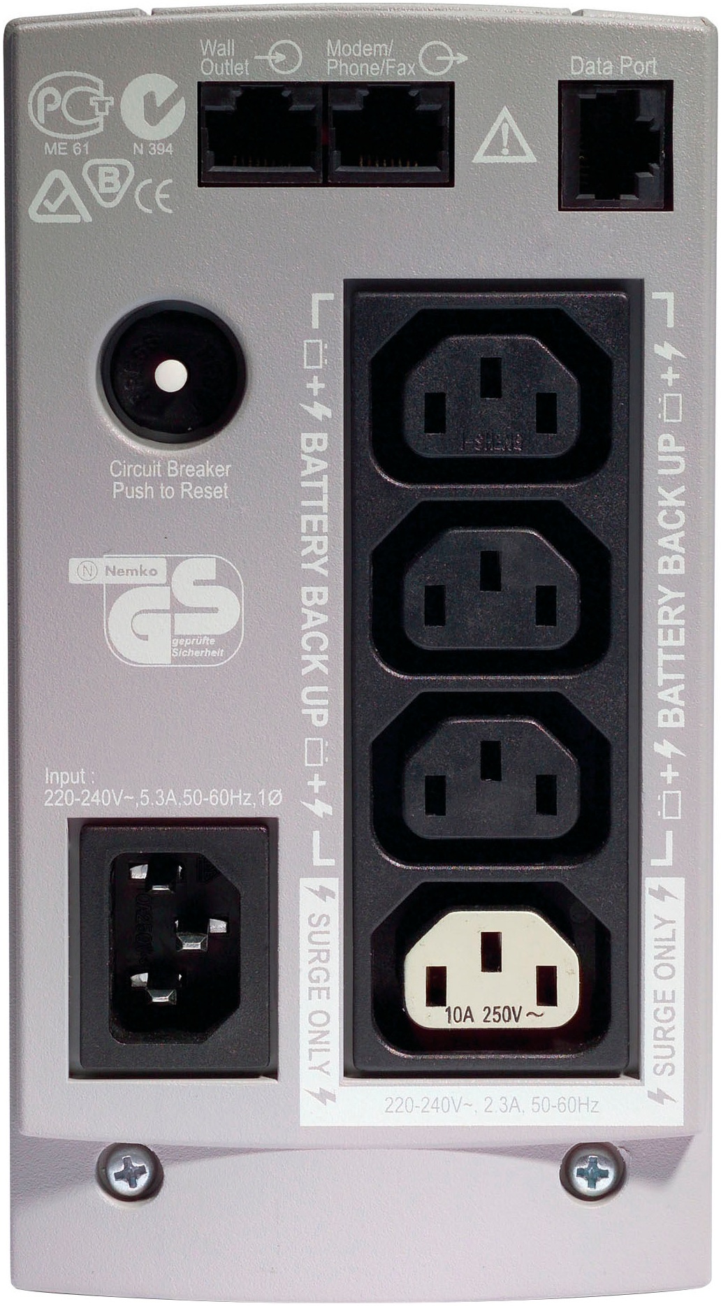 APC USV-Anlage »APC Back-UPS 500, 230V, Batterie 12V, 7.0Ah«