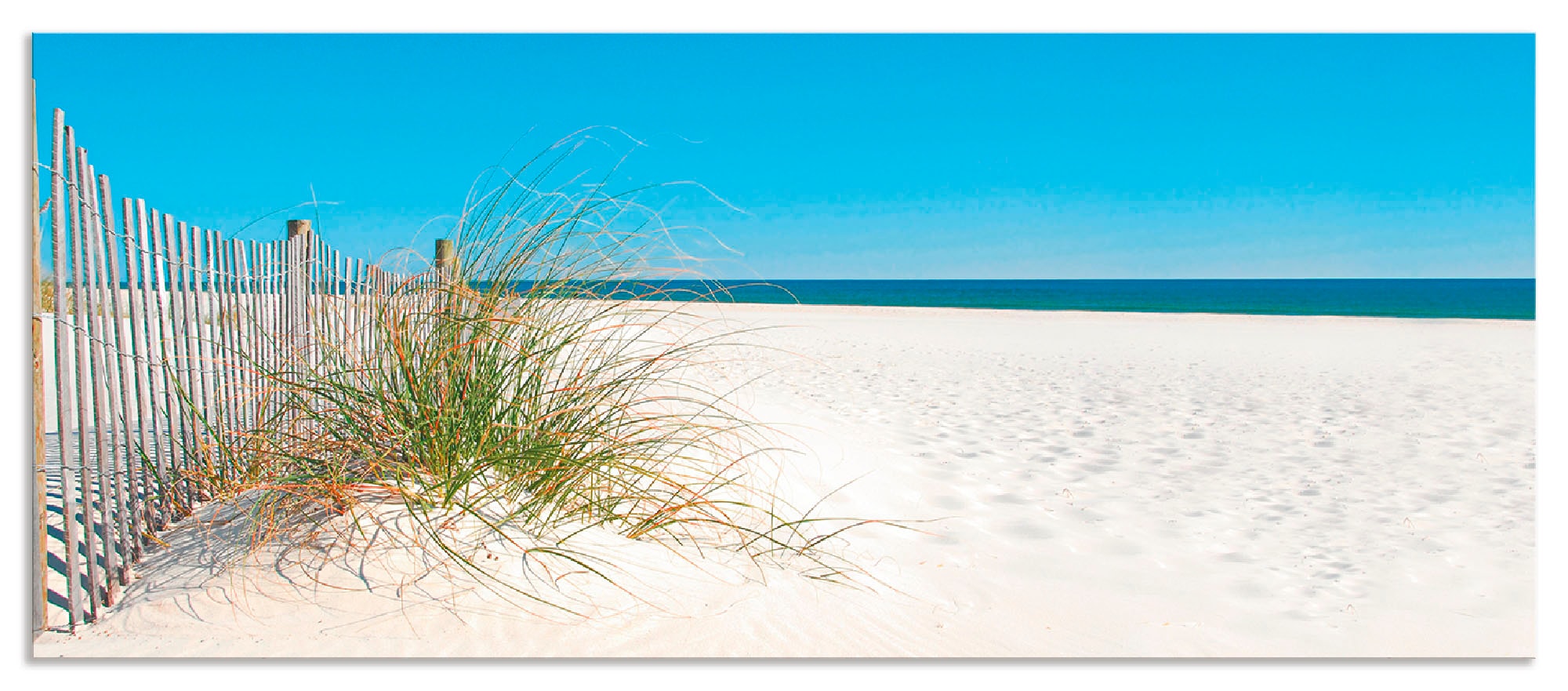 Artland Küchenrückwand "Schöne Sanddüne mit Gräsern und Zaun", (1 tlg.), Al günstig online kaufen