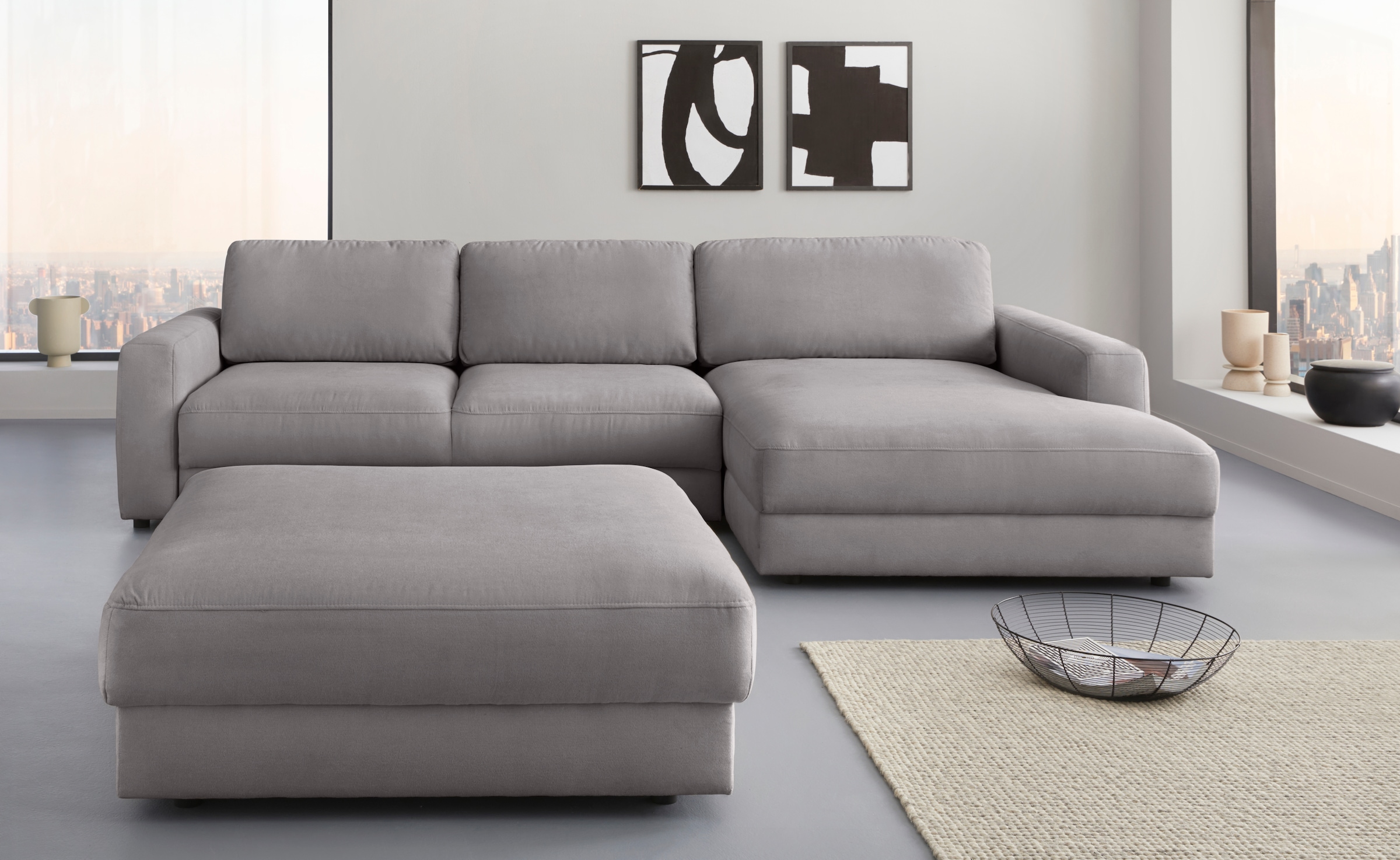 Places of Style Ecksofa "Bloomfield, L-Form", wahlweise mit Bettfunktion un günstig online kaufen