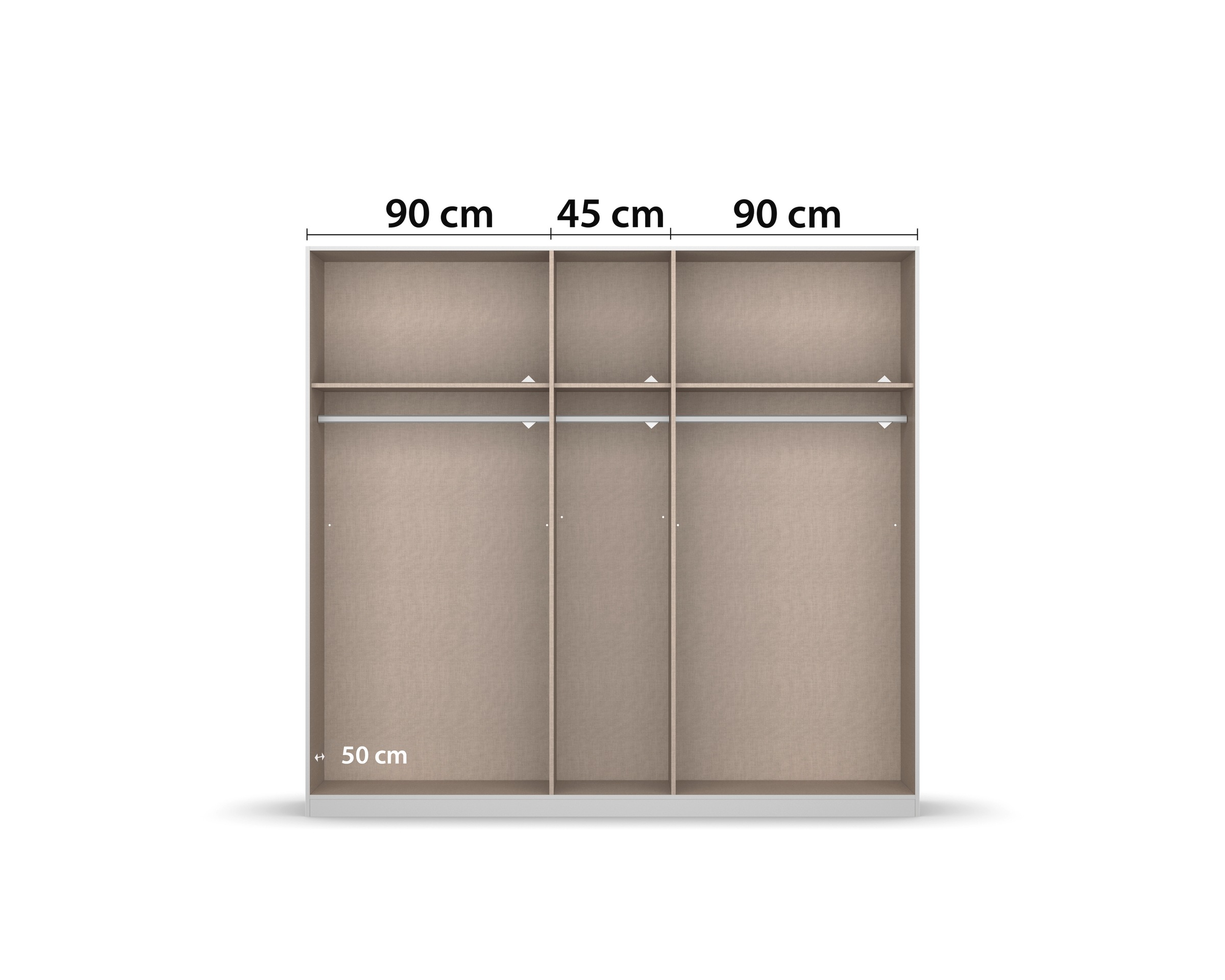 rauch Drehtürenschrank »Kleiderschrank Schrank Garderobe Schlafzimmerschrank ACERO«, Mitteltüren mit Spiegel in moderner Loft-Optik MADE IN GERMANY