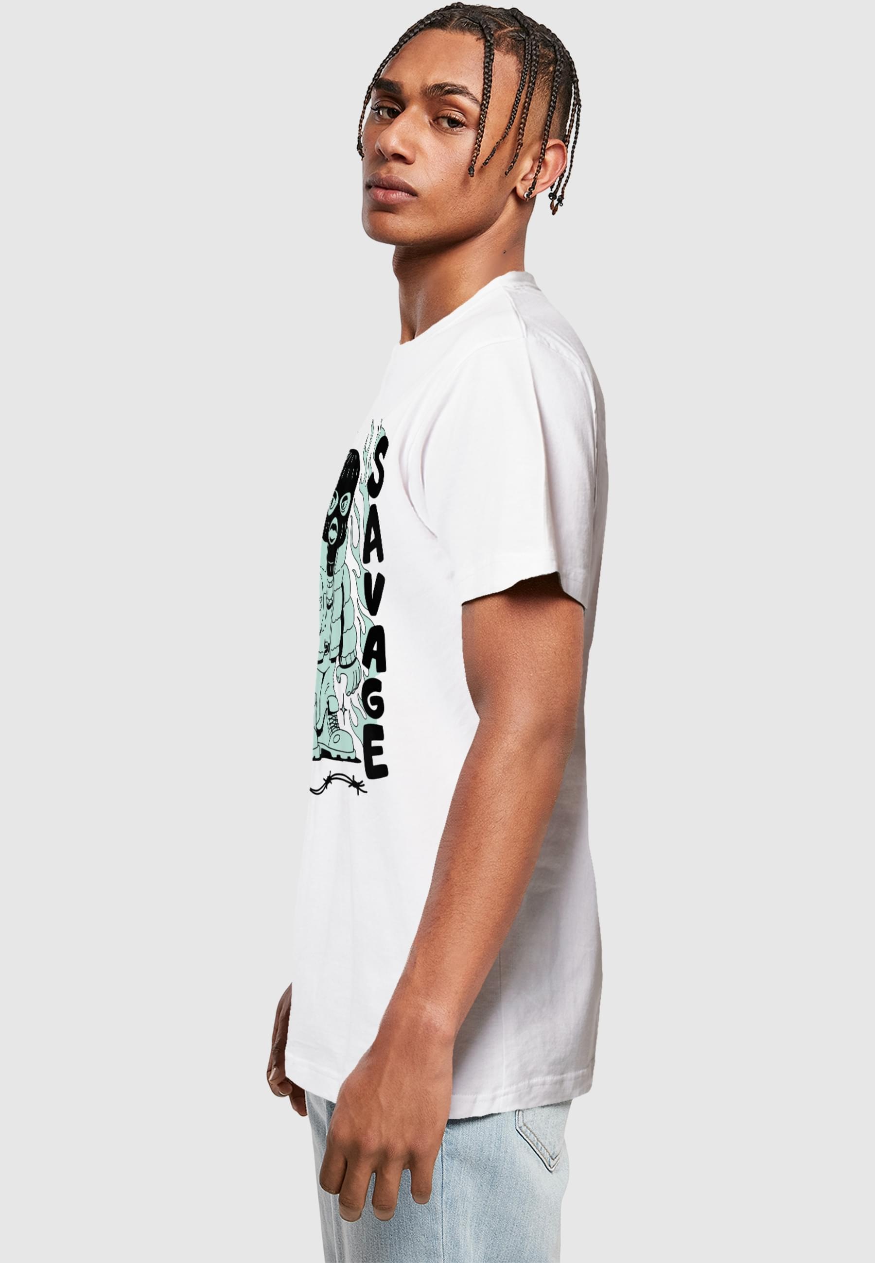 MisterTee T-Shirt »MisterTee Savage Balaclava Tee« 1 Stk.