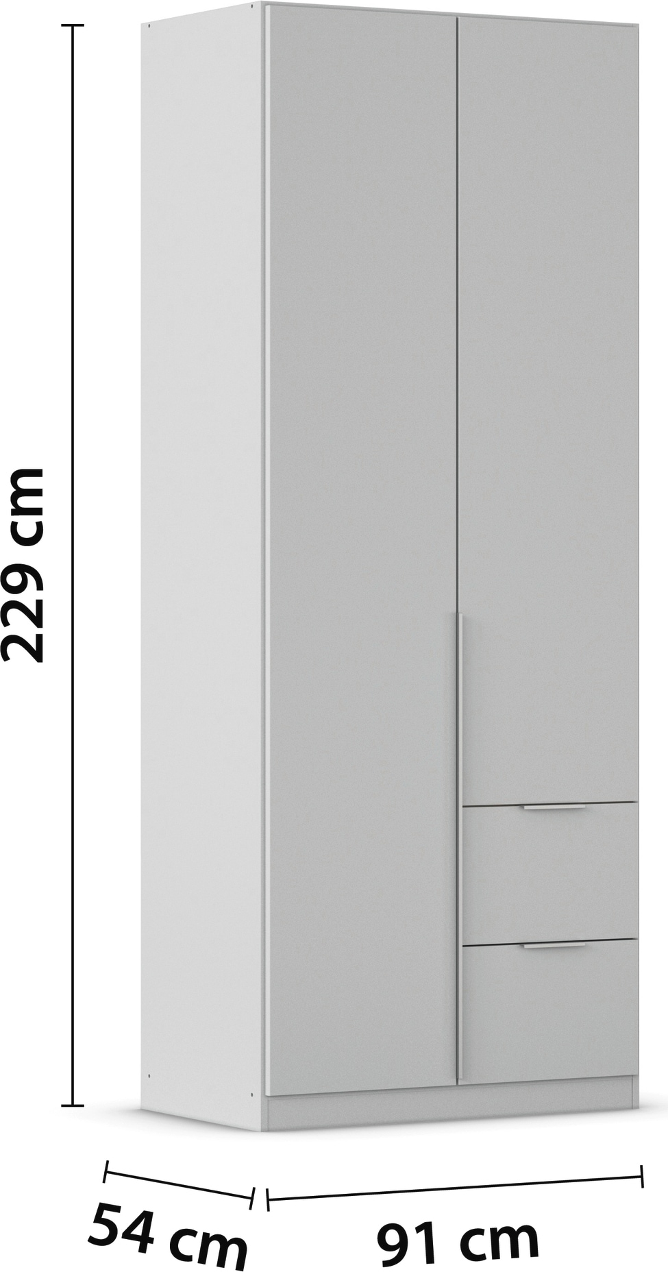 rauch Drehtürenschrank »Kleiderschrank Schrank Garderobe AGORDO mit Dekor- oder Hochglanzfront«, mit Außenschubkästen, in 6 Breiten und 2 Höhen MADE IN GERMANY