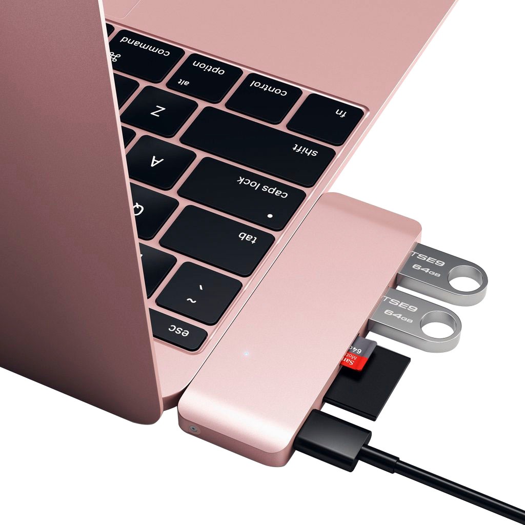 Satechi Adapter »Type-C Pass-through USB Hub«