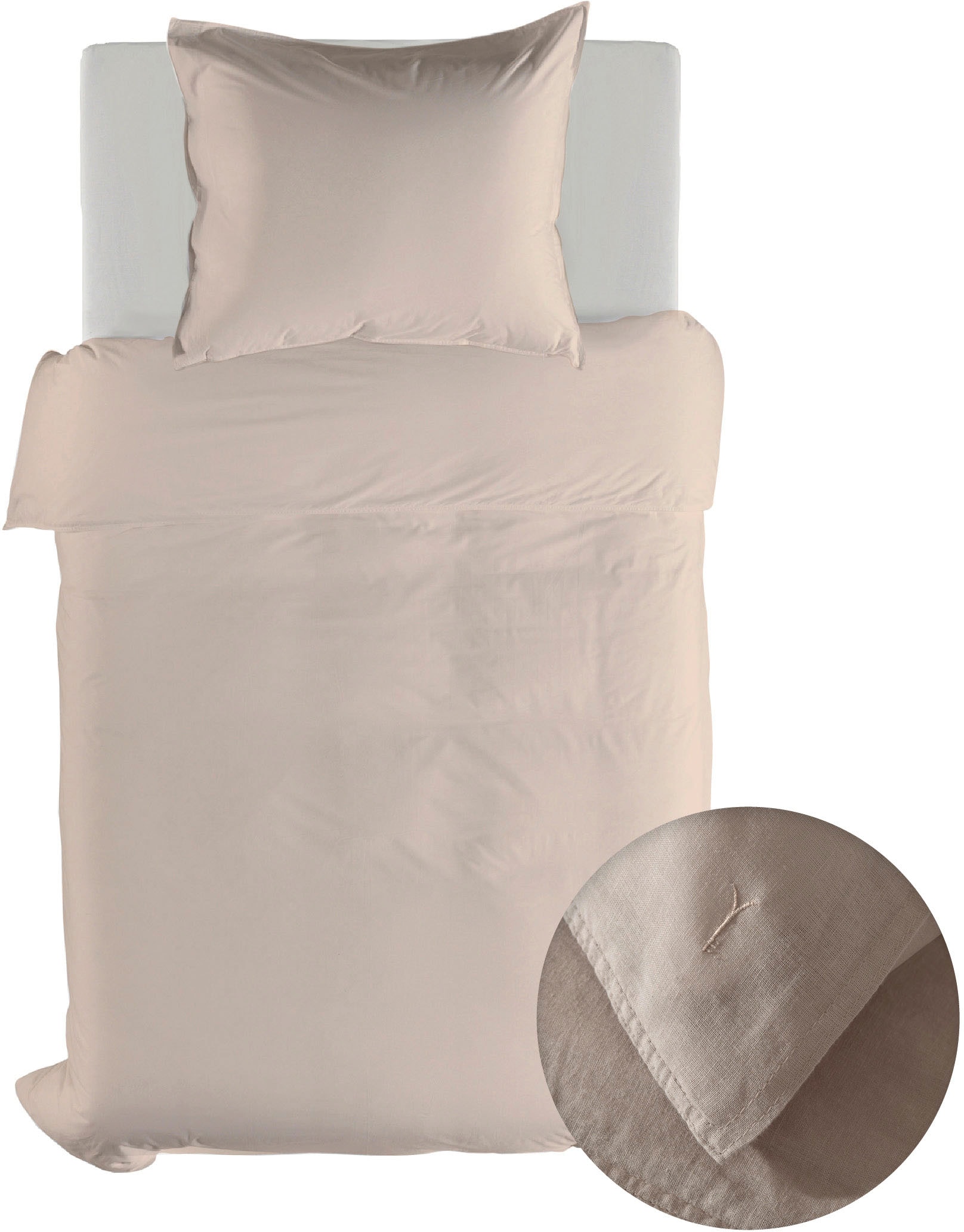 YELLOW Bettwäsche »Suite-Saint-Tropez« 2 Stk. tlg. Bettwäsche aus 55% Leine günstig online kaufen