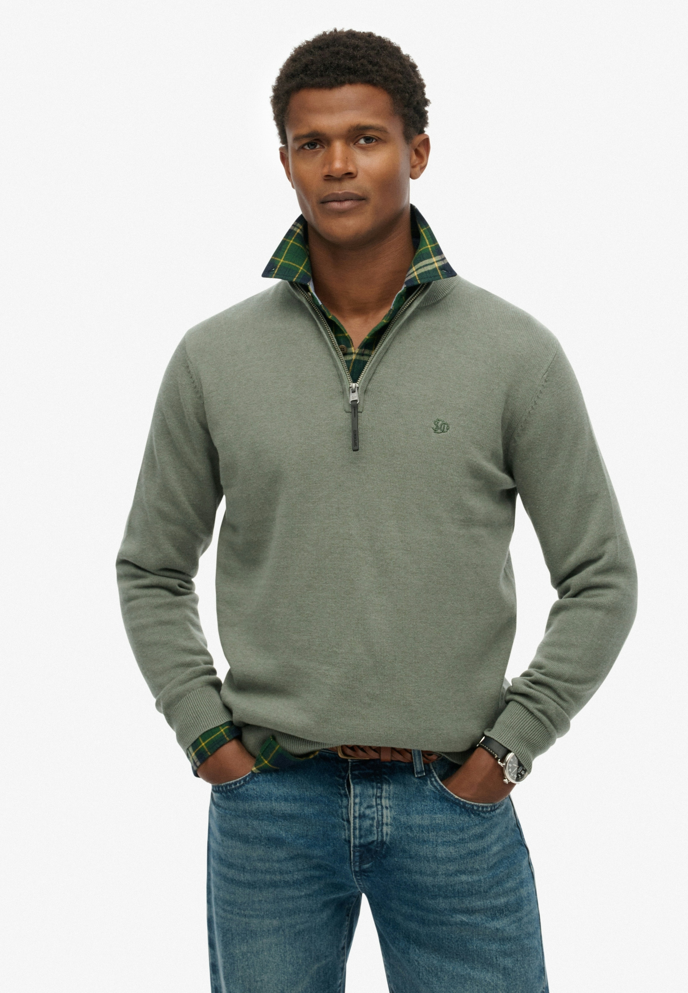 Superdry Troyer »ESSENTIALS COTTON HALF ZIP«