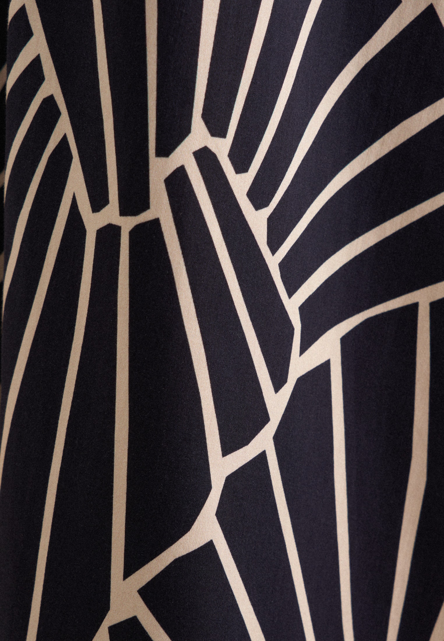 seidensticker Sommerkleid »Schwarze Rose«, Langarm Kragen Druck