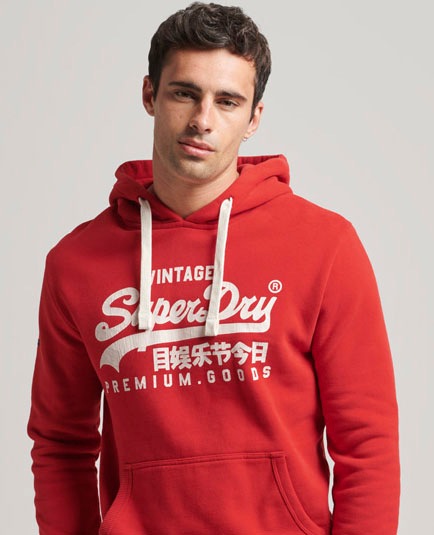 Hoodie „SDVINTAGE LOGO HERITAGE HOOD“, Gr. M (46), risk red