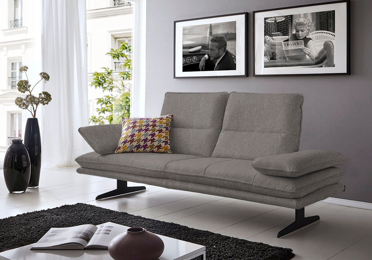 W.SCHILLIG 2-Sitzer »broadway« Sitztiefenverstellung, Kopfteil- & Seitenteilverstellung, Breite 216cm