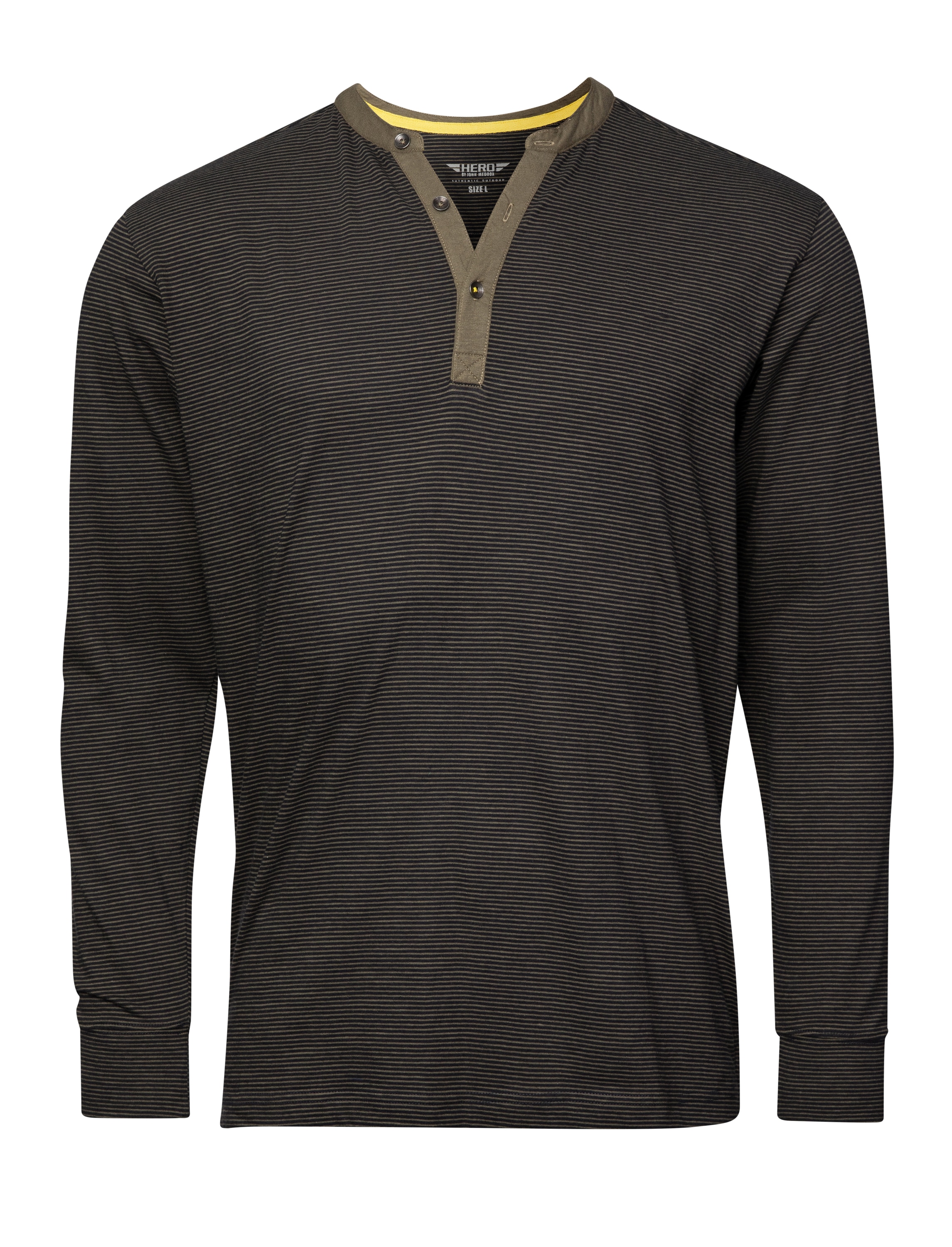 HERO by John Medoox Businessshirt »HANO Workwear Longsleeve Henley-Shirt« Longsleeve Henley-Shirt Funktionsqualitätfür Herren