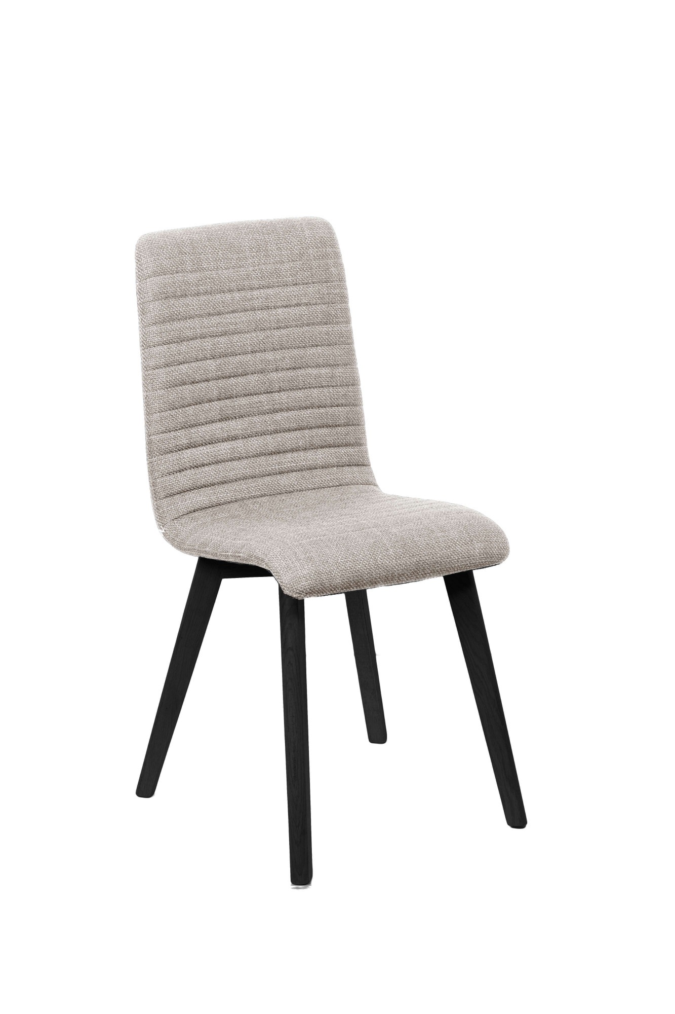 Home affaire 4-Fußstuhl »Arosa Esszimmerstuhl, Polsterstuhl, Küchenstuhl, Speisestuhl, Essstuhl«, (Set), 2 St., Chenille, 2er-Set, Beine aus Massivholz Eiche oder Buche, mit gestepptem Stoff