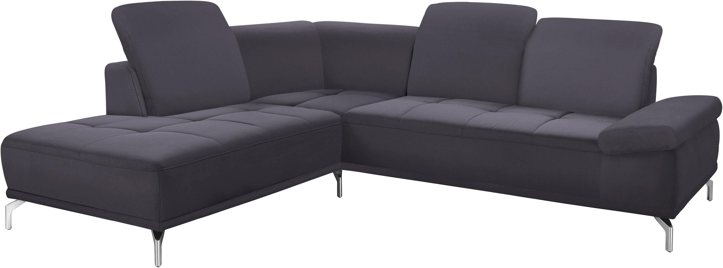 Places of Style Ecksofa »Caluna«, Inkl.Sitztiefenverstellung, wahlweise mit Kopf- und Armteilverstellung