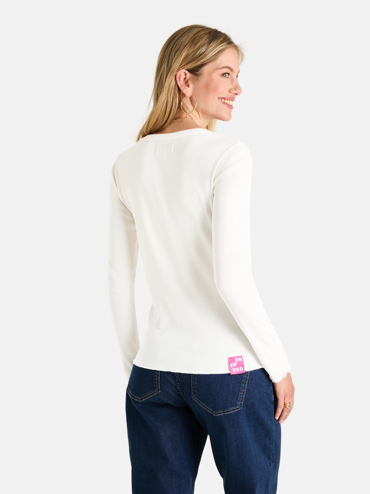 Lieblingsstück Langarmshirt »KyraEP« mit gewellten Saumabschlüssen
