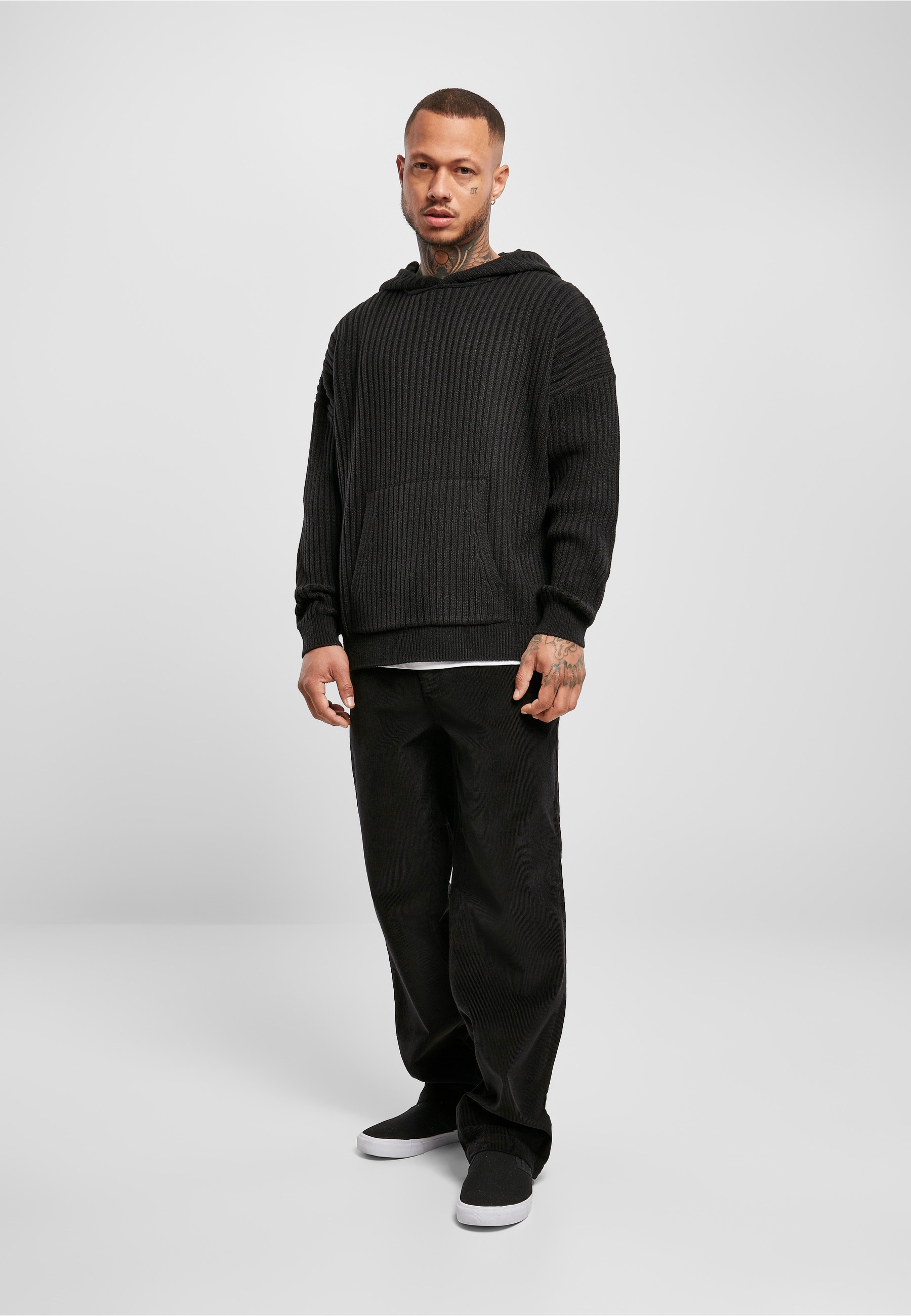 URBAN CLASSICS Kapuzenpullover »Urban Classics Herren Knitted Hoody« 1 Stk.