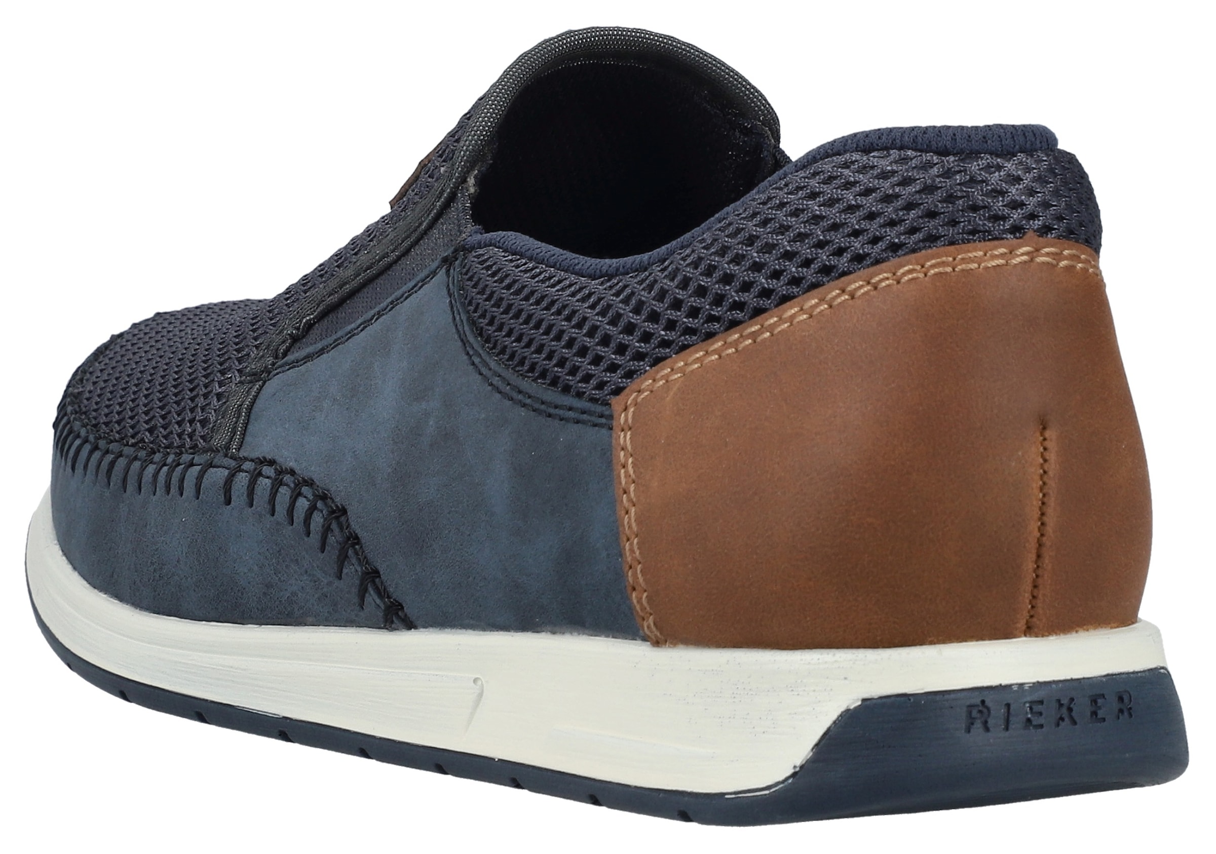 Rieker Slipper  Slip-on Sneaker, Schlupfschuh mit Stretcheinsätze