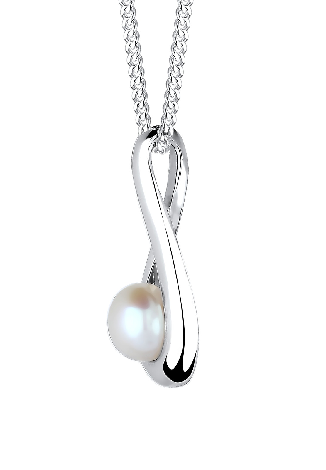 Elli Perlenkette »Infinity Süßwasserzuchtperle 925 Sterling Silber«