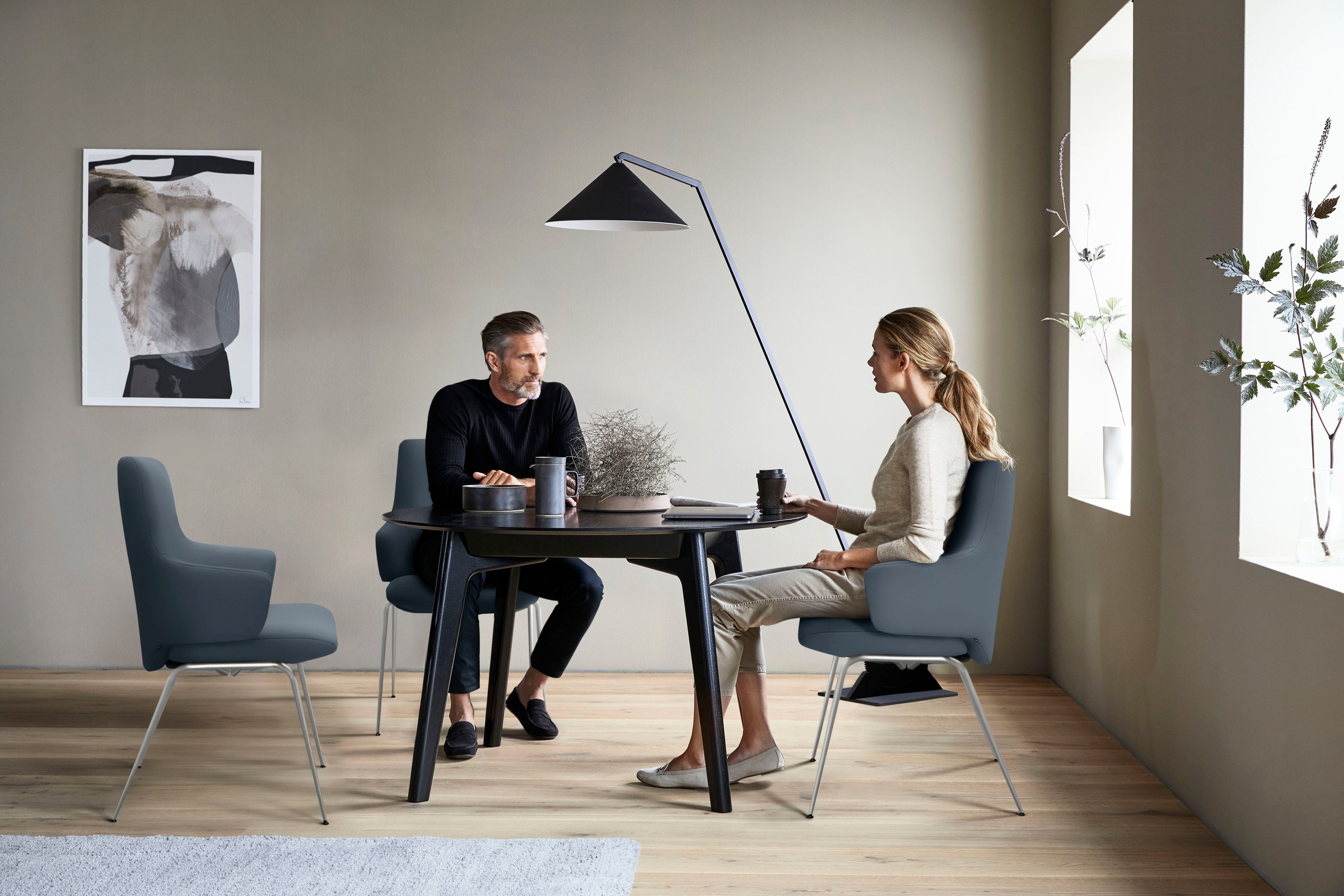 Stressless® Polsterstuhl »Laurel«, Leder PALOMA, Low Back mit Armlehne, Größe L, mit Beinen aus Stahl in Chrom glänzend