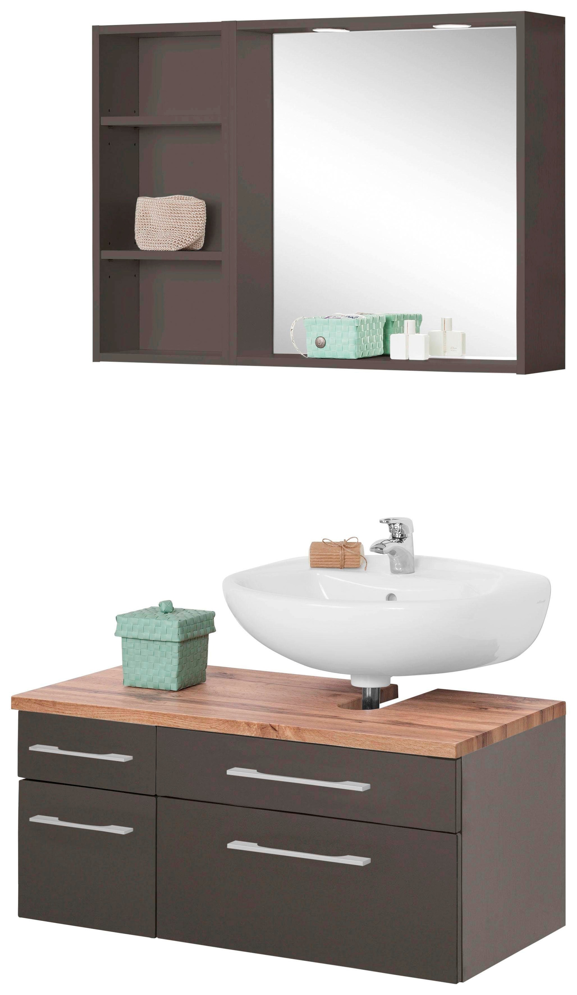 welltime Badmöbel-Set »Davos« 3 Stk. tlg. günstig online kaufen