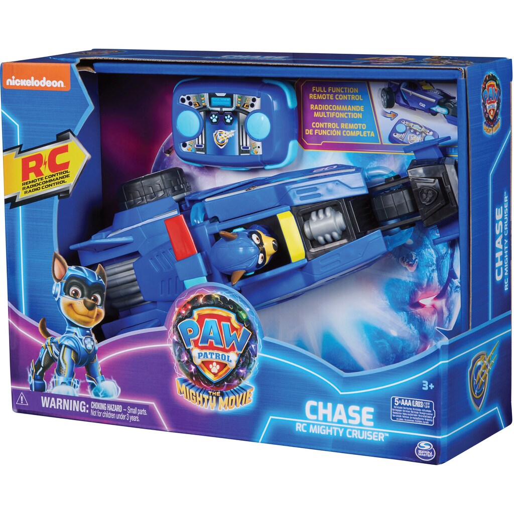 Spin Master RC-Auto »Paw Patrol - Movie II - Chases RC Fahrzeug (remote control)«, mit Chase im Fahrersitz