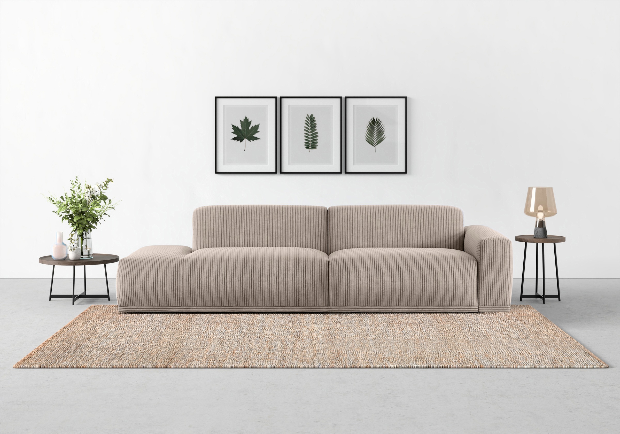 TRENDMANUFAKTUR Big-Sofa »Braga, mit hochwertigem Kaltschaum, Megasofa, in günstig online kaufen