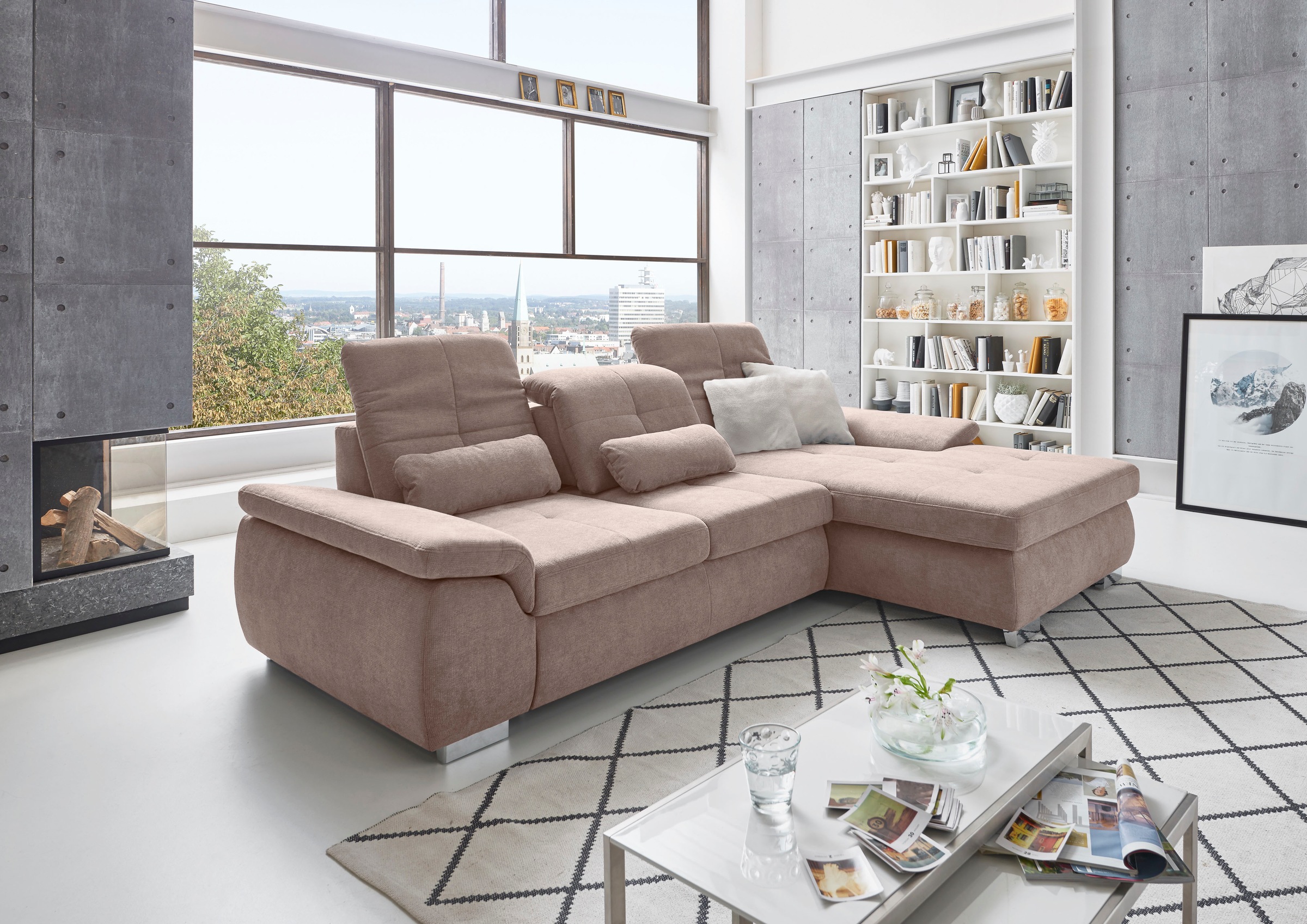 Die PlanBar Ecksofa »MP-IN16037 L-Form mit Kaltschaum-Polsterung«, mit Sitz günstig online kaufen