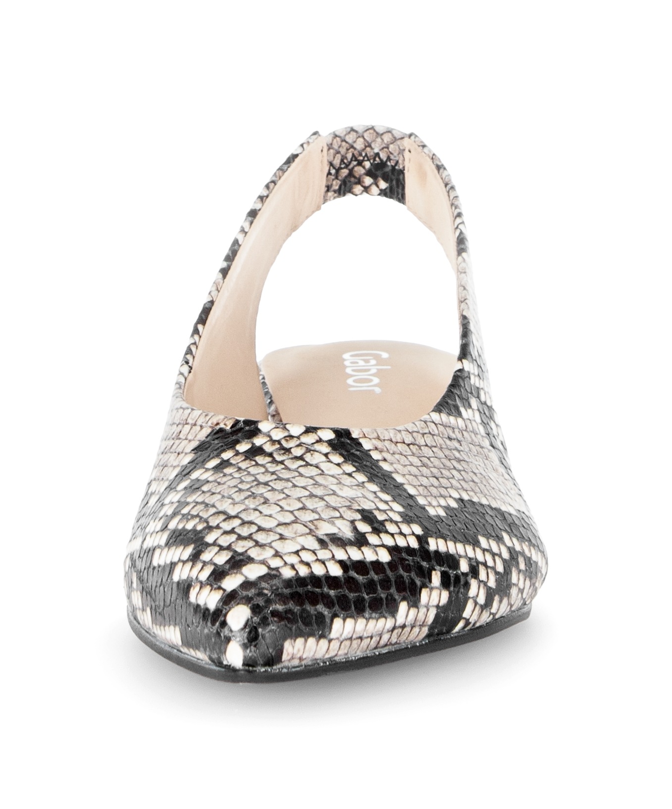 Gabor Slingpumps  Trichterabsatz, Businesschuh, Festtagsschuh in Snake-Optik