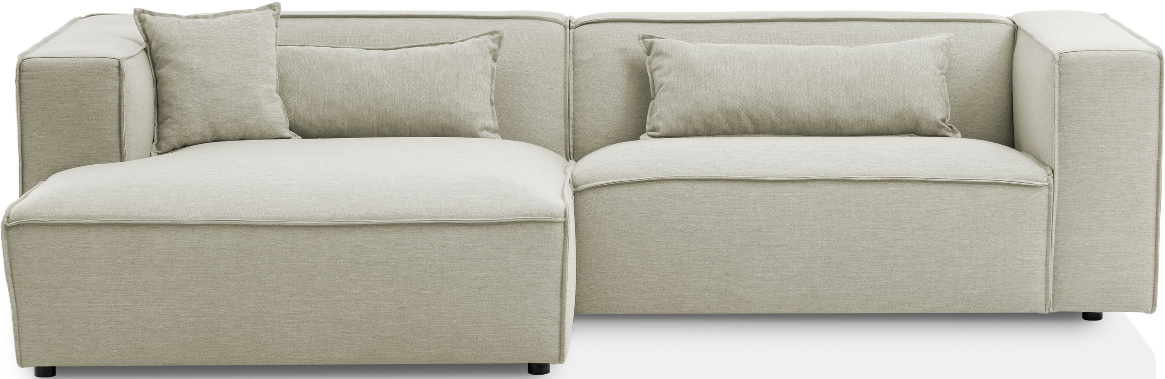 LeGer Home by Lena Gercke Ecksofa »PIARA mit Kedernaht, Cord, Leinenoptik o günstig online kaufen