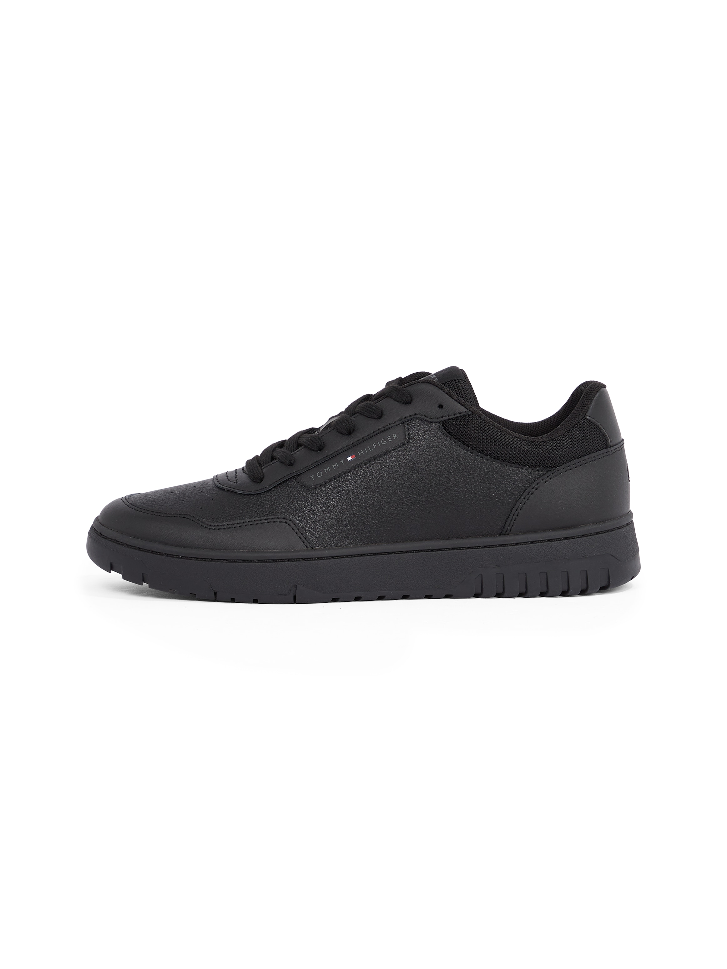 Tommy Hilfiger Sneaker »TH BASKET CORE LITE LTH«, Freitzeitschuh, Schnürschuh, Halbschuh mit gepolstertem Schaftrand