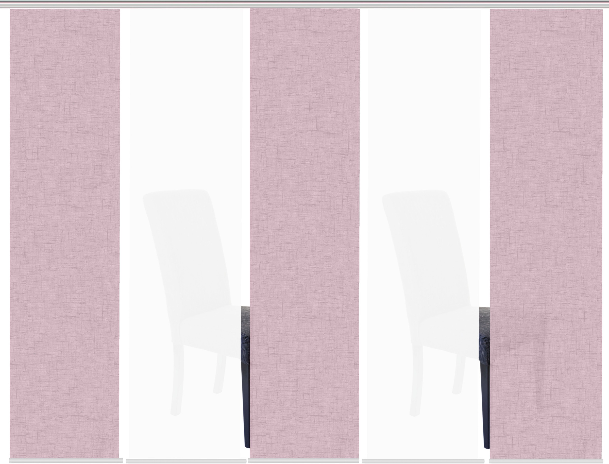 HOME WOHNIDEEN Schiebegardine »PIVE 5er SET«, (5 St.), Schiebevorhang Digidruck 5er Set PIVE
