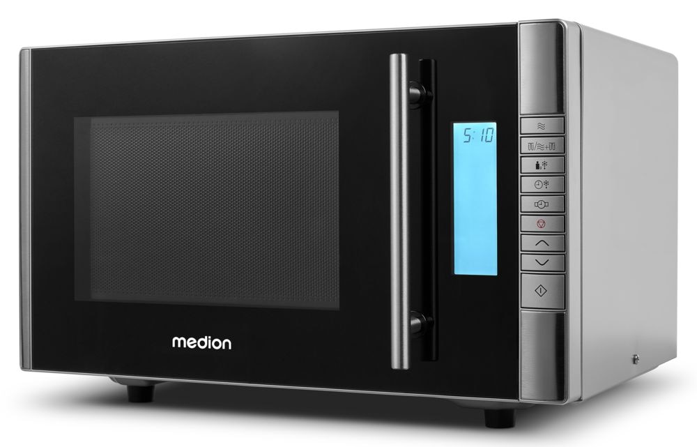 Medion® Mikrowelle »MD 14482 mit Grillfunktion, Timerfunktion, 20 L Kapazität«, Mikrowelle-Grill, 800 W, 5 Leistungsstufen, 8 Automatikprogramme, Auftaufunktion