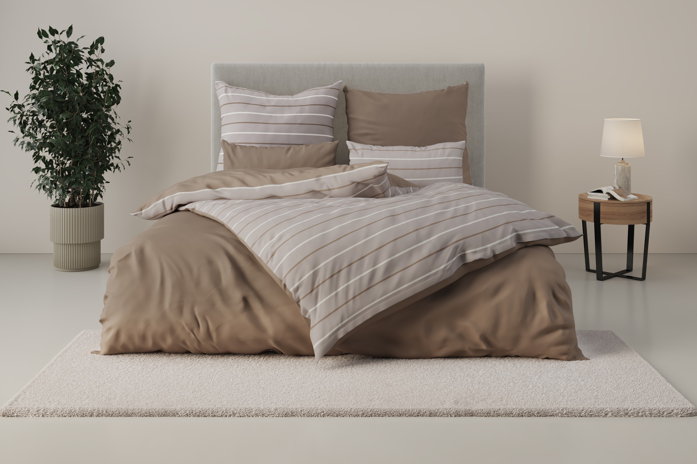 Bruno Banani Bettwäsche »Dana« 2 Stk. tlg. in Gr. 135x200 oder 155x220 cm, günstig online kaufen