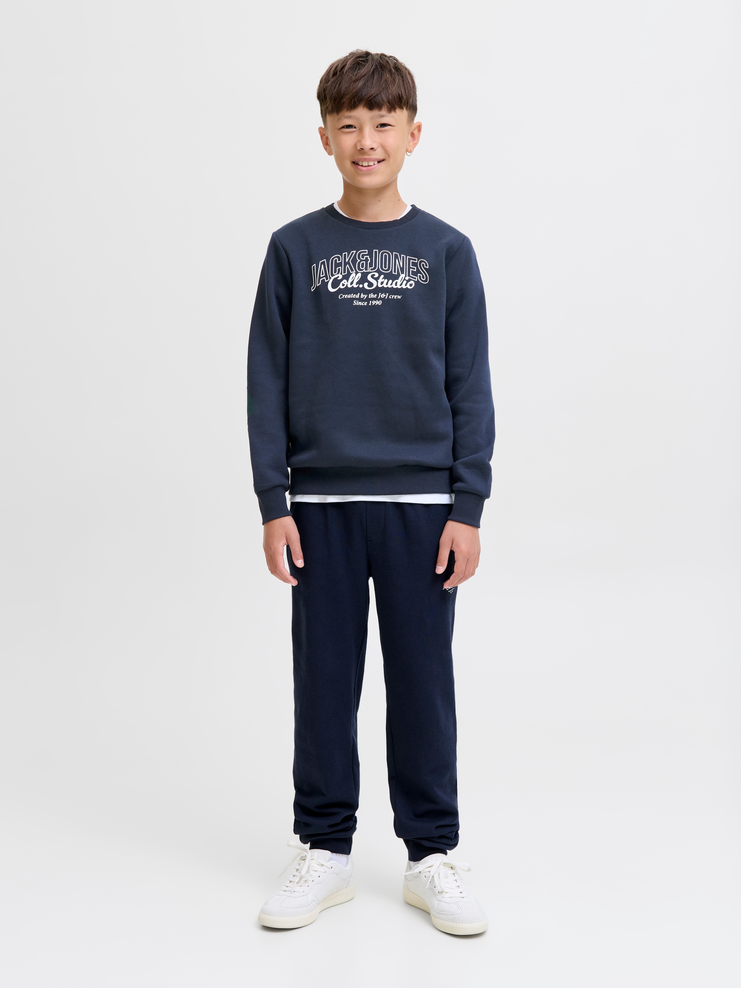 Jack & Jones Junior Sweatshirt »JJMAKOTO mit Print und pflegeleichtem Material«, bedruckt, modisch, regular fit, Sweatware, Rundhals