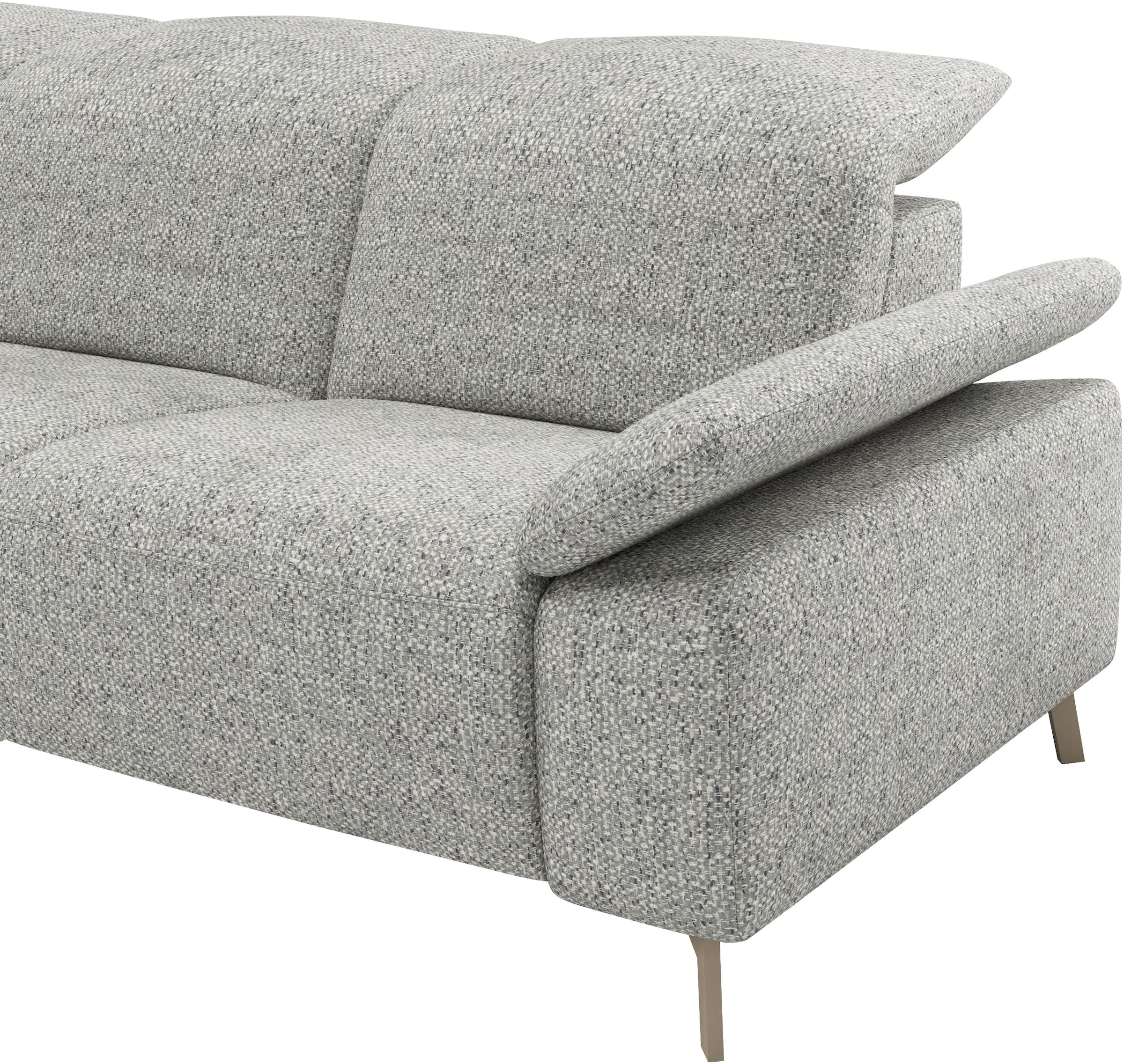 Musterring Ecksofa »MR 370, intelligenter Komfort im modernen Design« Optionale Relaxfunktion, flexible Kopfteile & klappbare Armlehnen