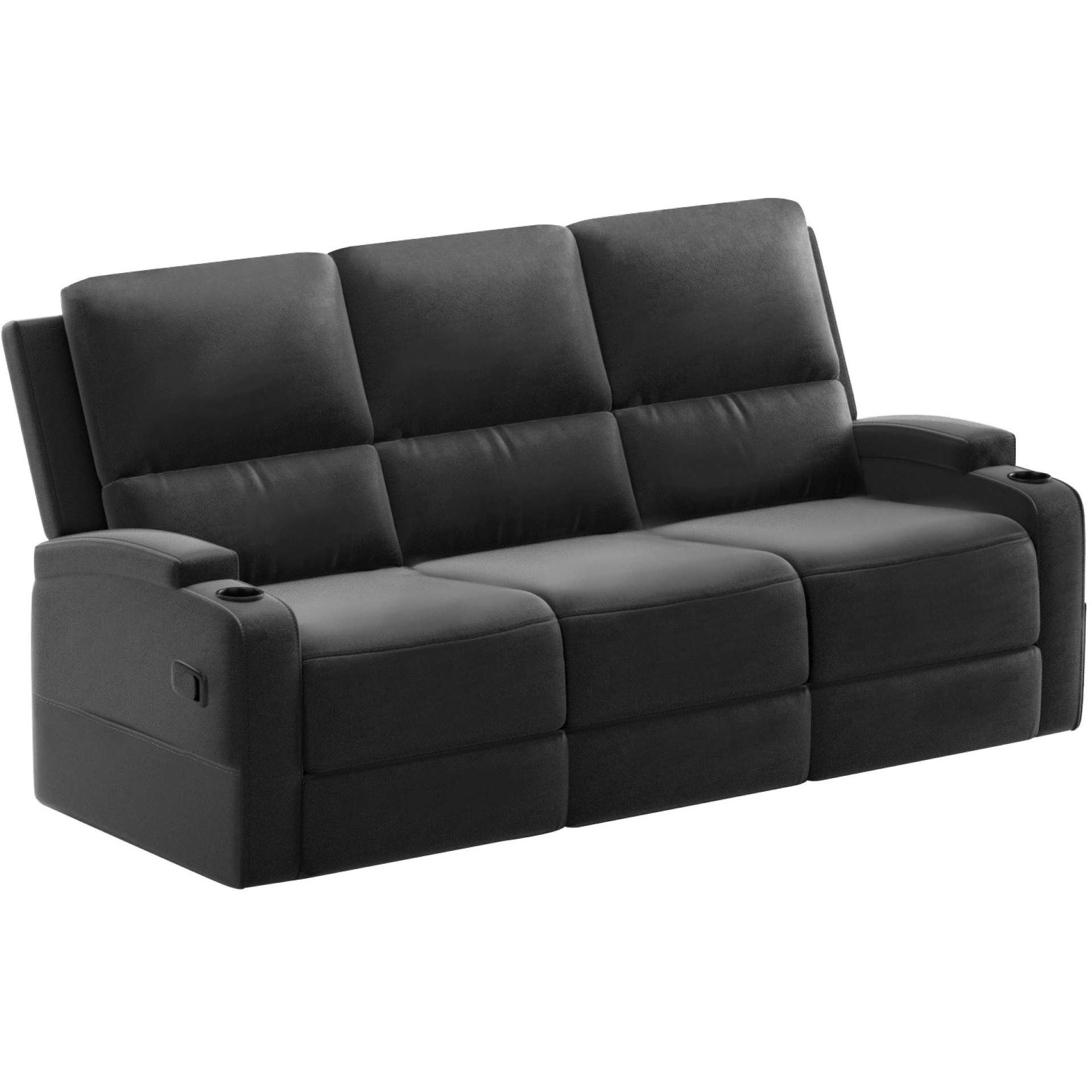 Home affaire 3-Sitzer »Napori«, Kinosofa mit 2 x Relaxfunktion und Getränkehalter