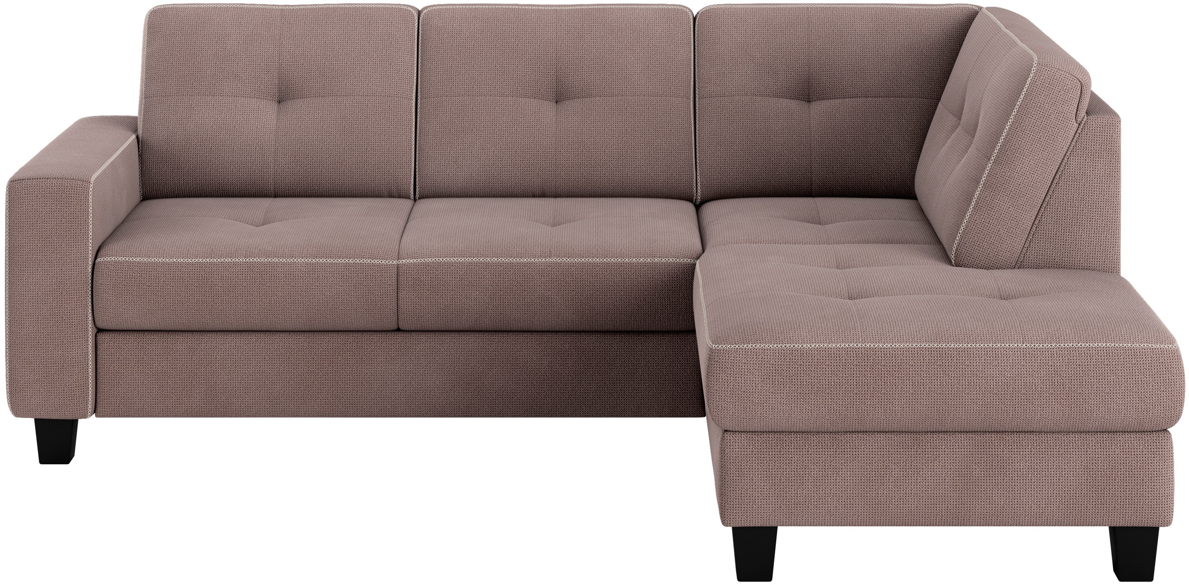 Places of Style Ecksofa »Varese«, Kreuznaht in beige günstig online kaufen