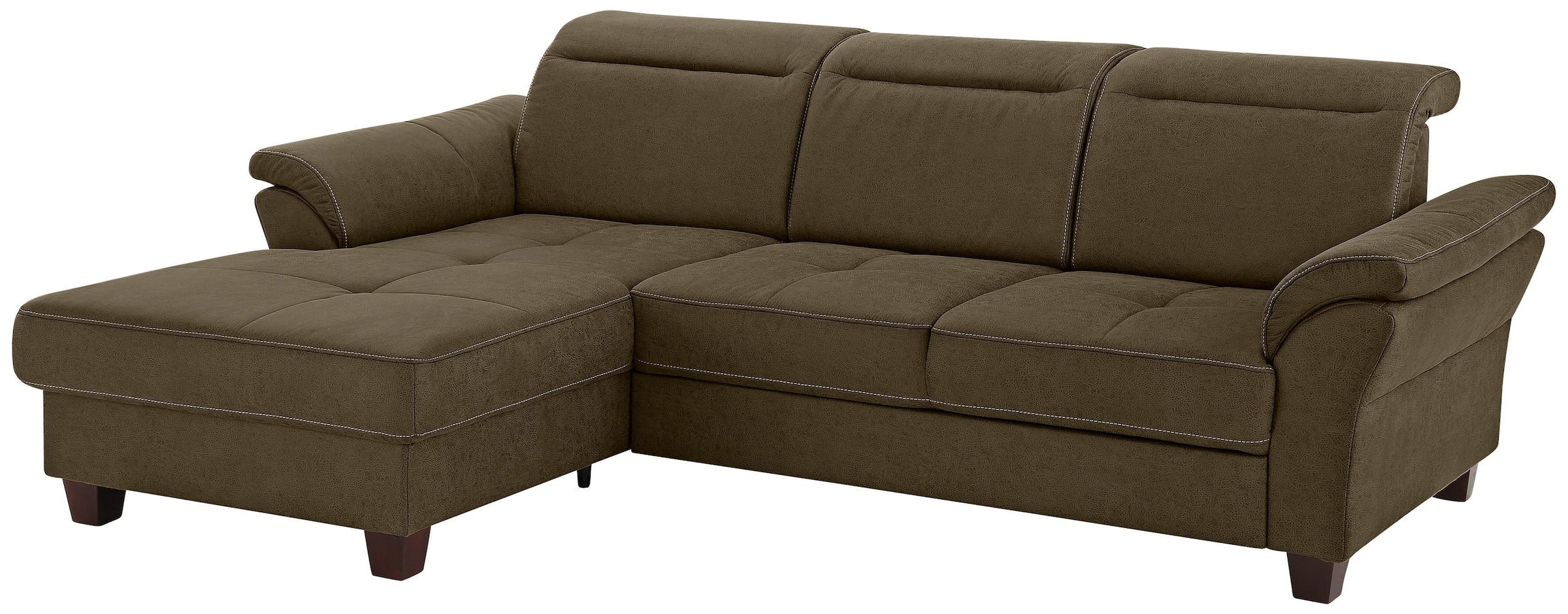 Home affaire Ecksofa »Solvei L-Form« mit Recamierenabschluß und Sitztiefenv günstig online kaufen