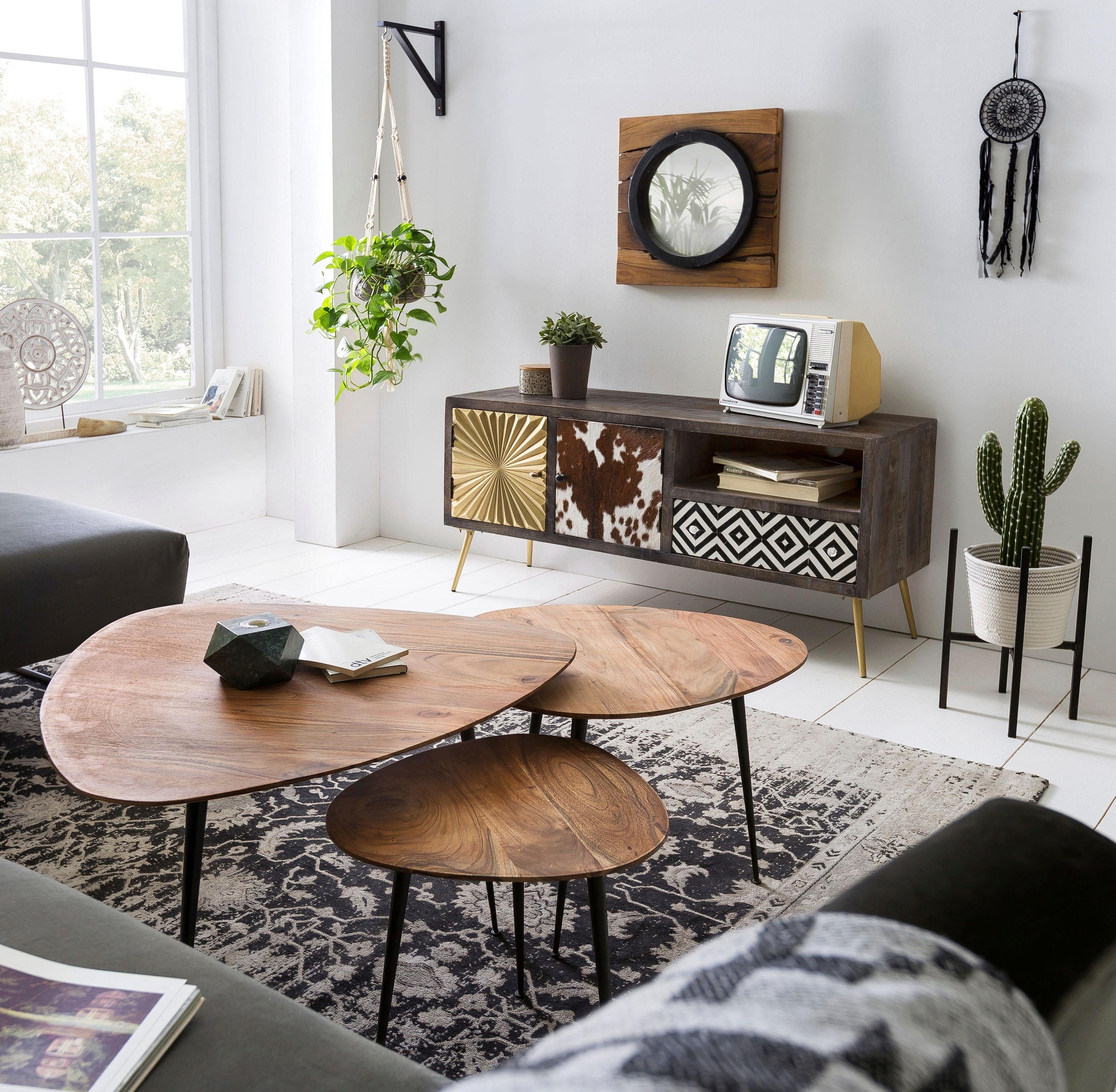 SIT Couchtisch mit Massivholzplatte aus Akazie