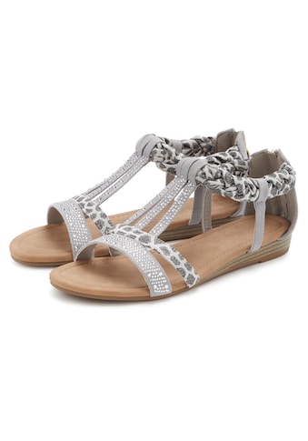 Sandale »Sommerschuh, Sandalette, offener Schuh,« mit aufwendiger Verzierung VEGAN