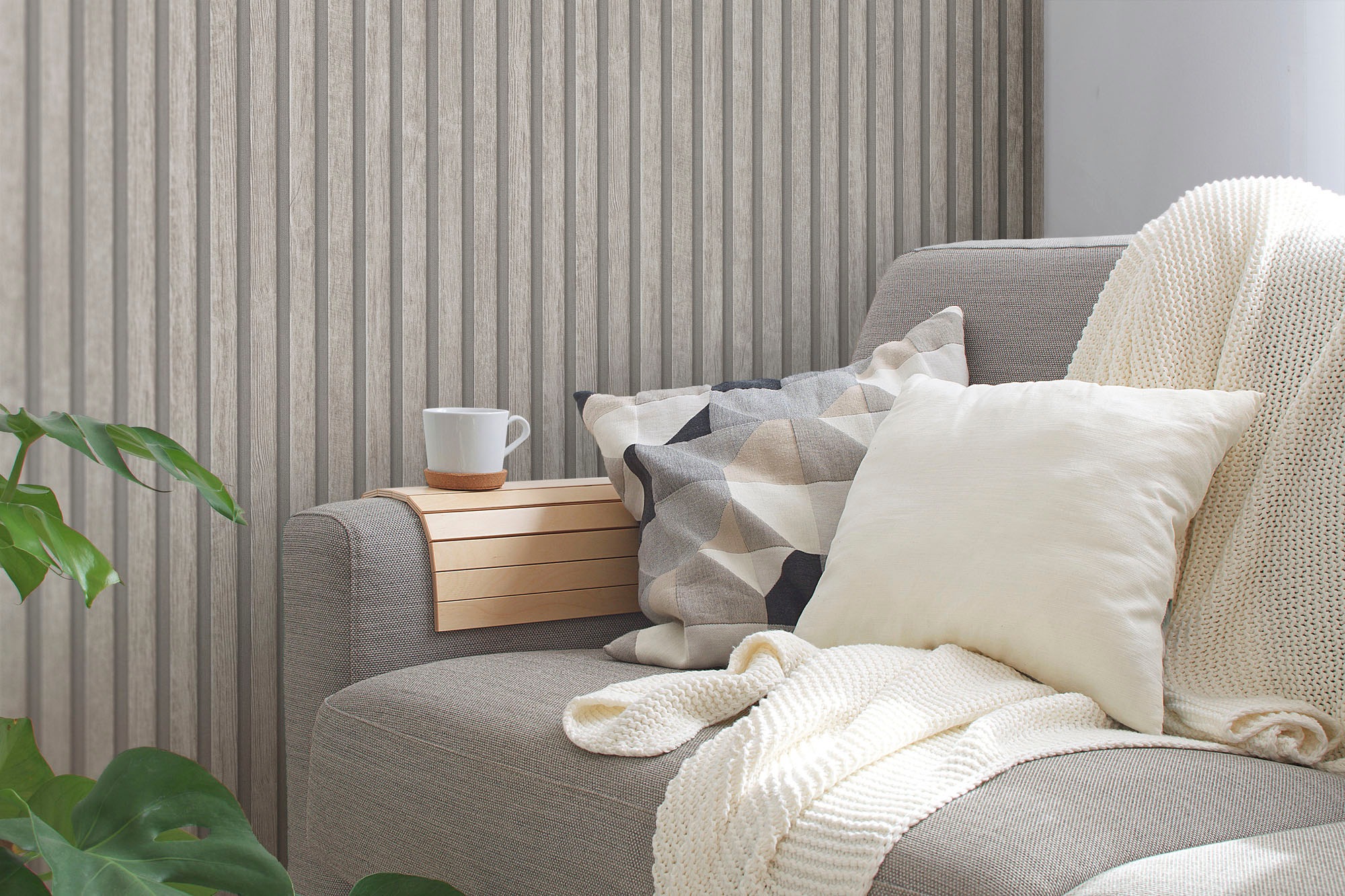 A.S. Création Vliestapete »PrintWalls II Skandinavische Holzpaneele«, matt-gemustert-neutral, Holzoptik Vlies Vlies Wand Tapeten Wohnzimmer Schlafzimmer Küche Optik