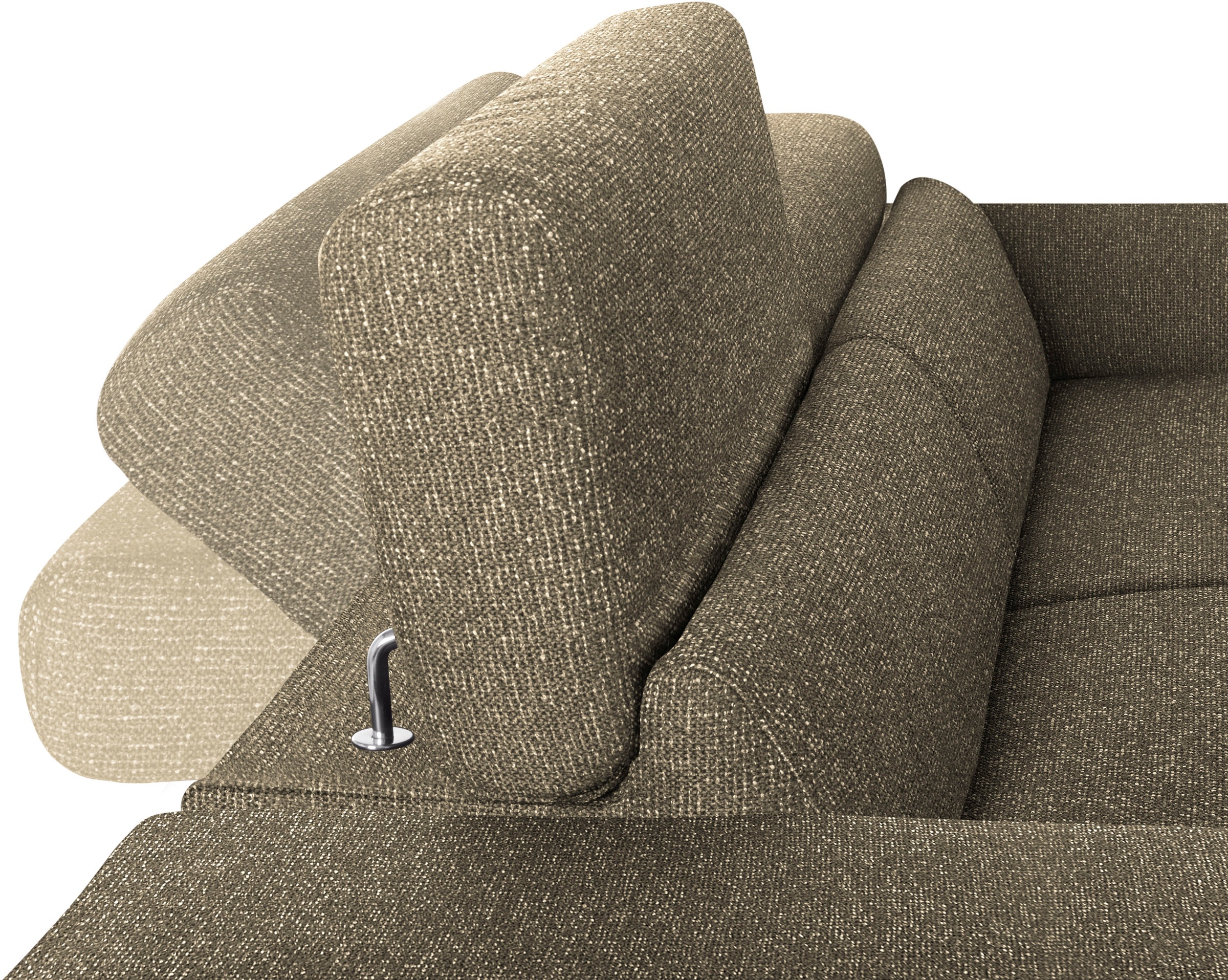 W.SCHILLIG 2-Sitzer »finn«, German Design Award 2016, Fußgestell Chrom glänzend, Breite 230 cm