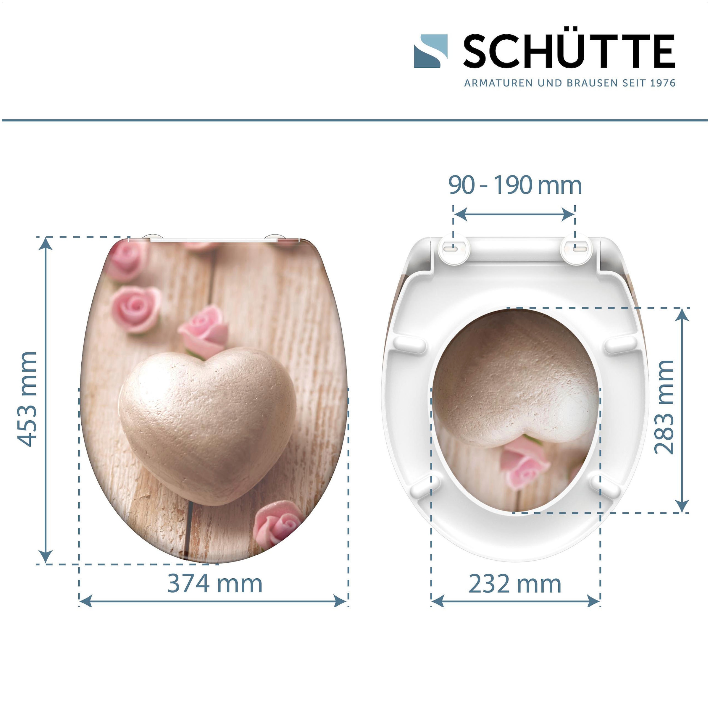 Schütte WC-Sitz »Romantik«, Duroplast, mit Absenkautomatik und Schnellverschluss