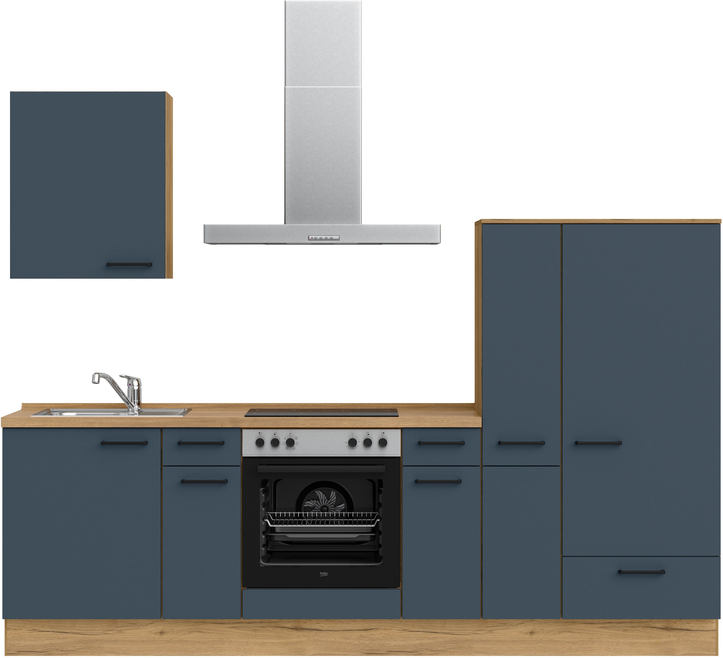 nobilia® Küchenzeile »"Easytouch I"« vormontiert, Ausrichtung wählbar, Brei günstig online kaufen