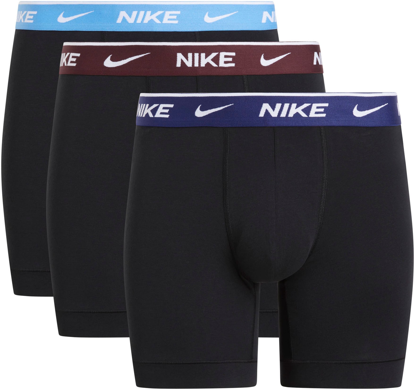 NIKE Underwear Boxershorts »BOXER BRIEF 3PK«, (Packung, 3 St., 3er), mit NIKE Logo-Elastikbund