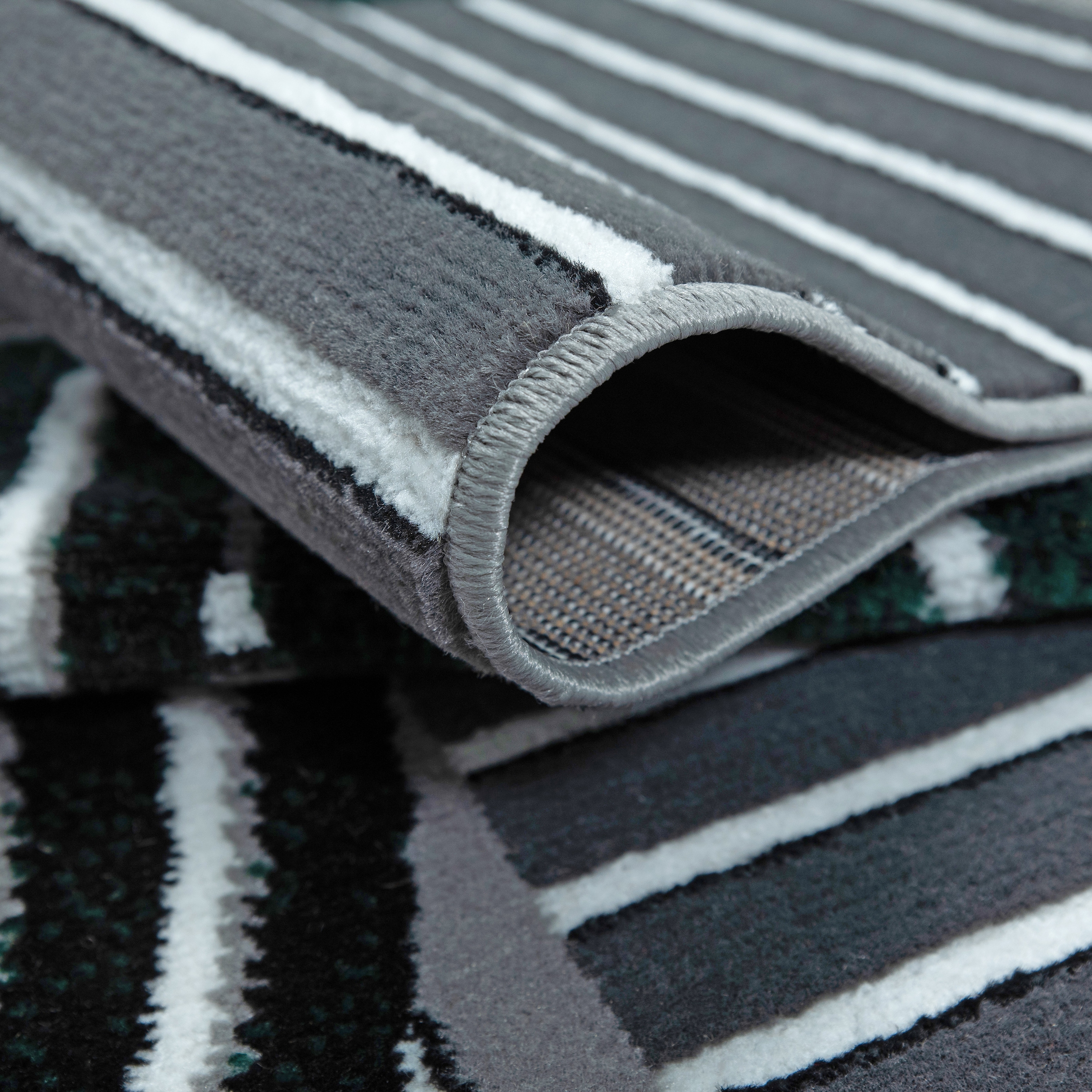 OTTO home Teppich »Lysandra« rechteckig 8 mm Höhe 3D-Effekt, softer Kurzflor, pflegeleicht, leichter Glanz, Scandi-Look